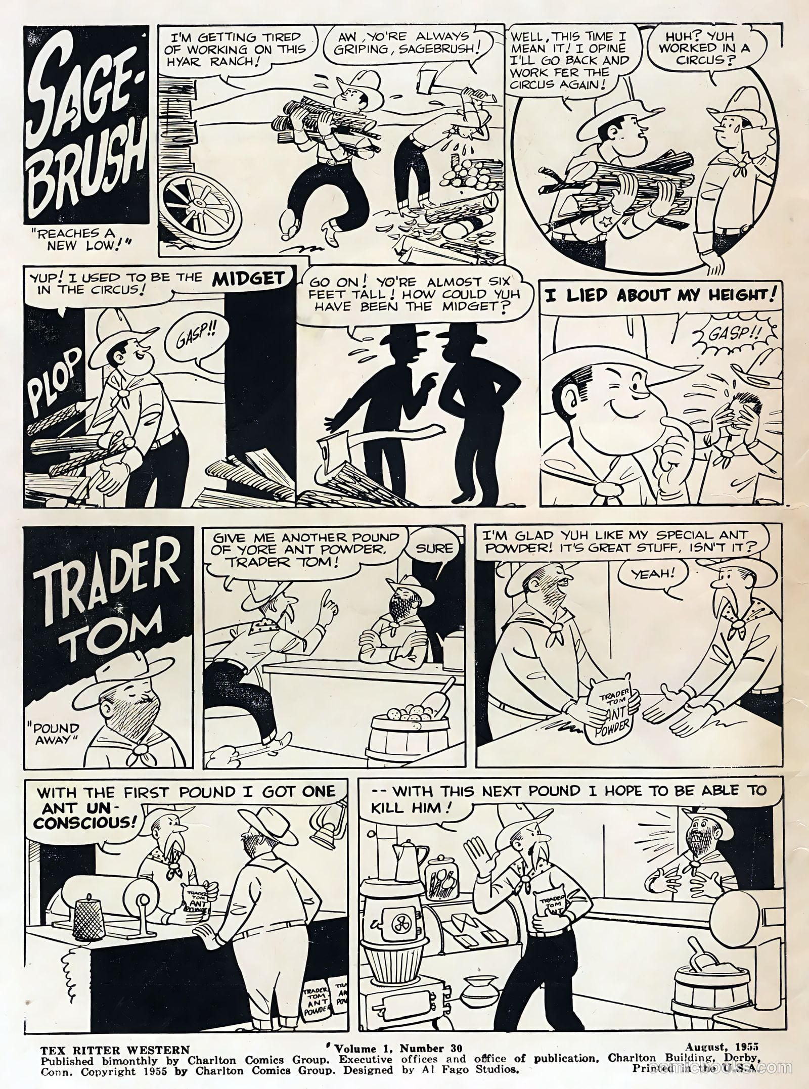 Tex Ritter Western #30 (1955) — page 2 of 36