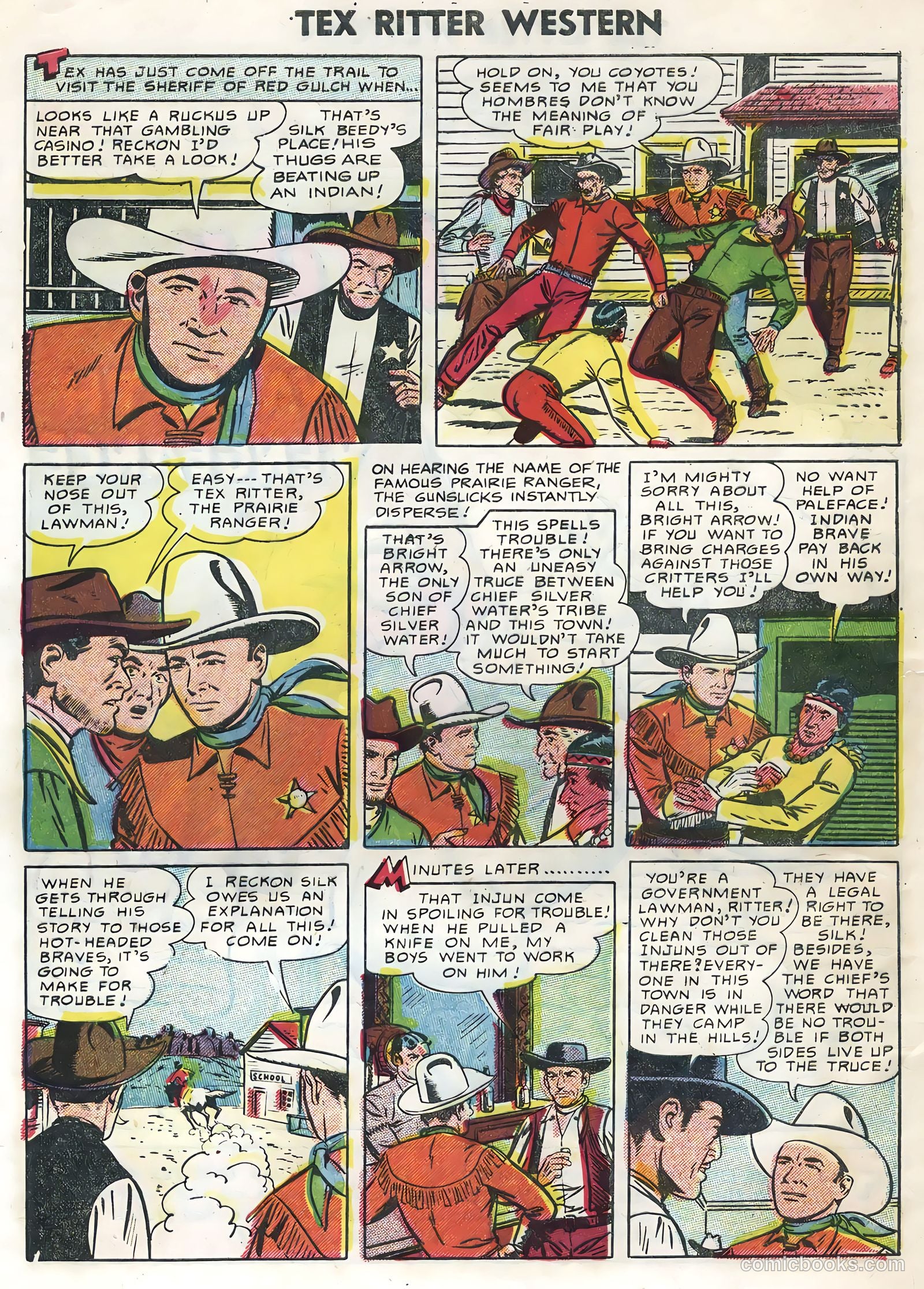 Tex Ritter Western #30 (1955) — page 4 of 36