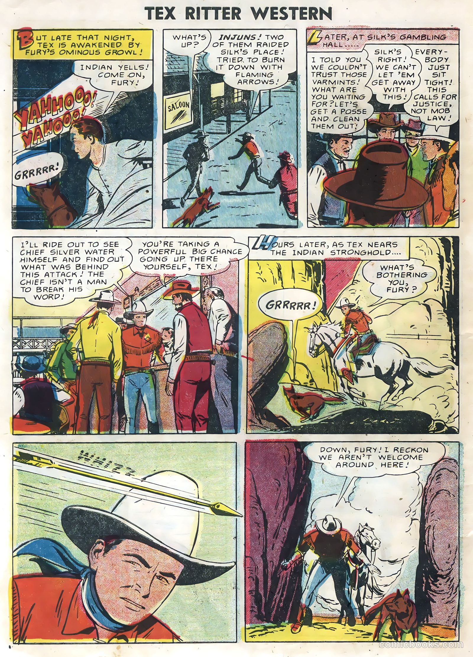 Tex Ritter Western #30 (1955) — page 6 of 36
