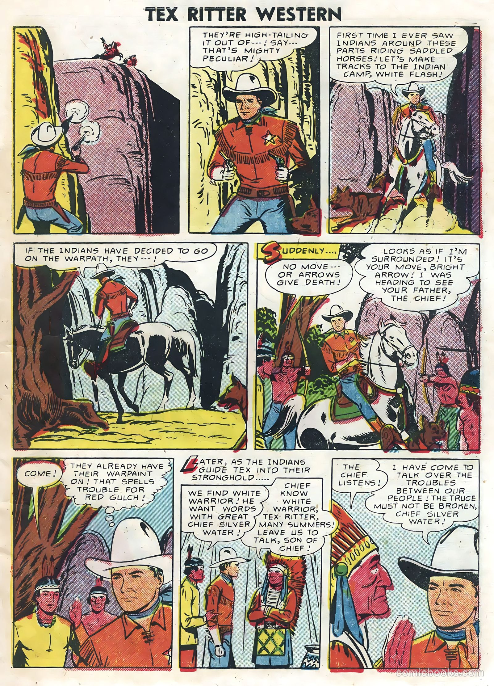 Tex Ritter Western #30 (1955) — page 7 of 36
