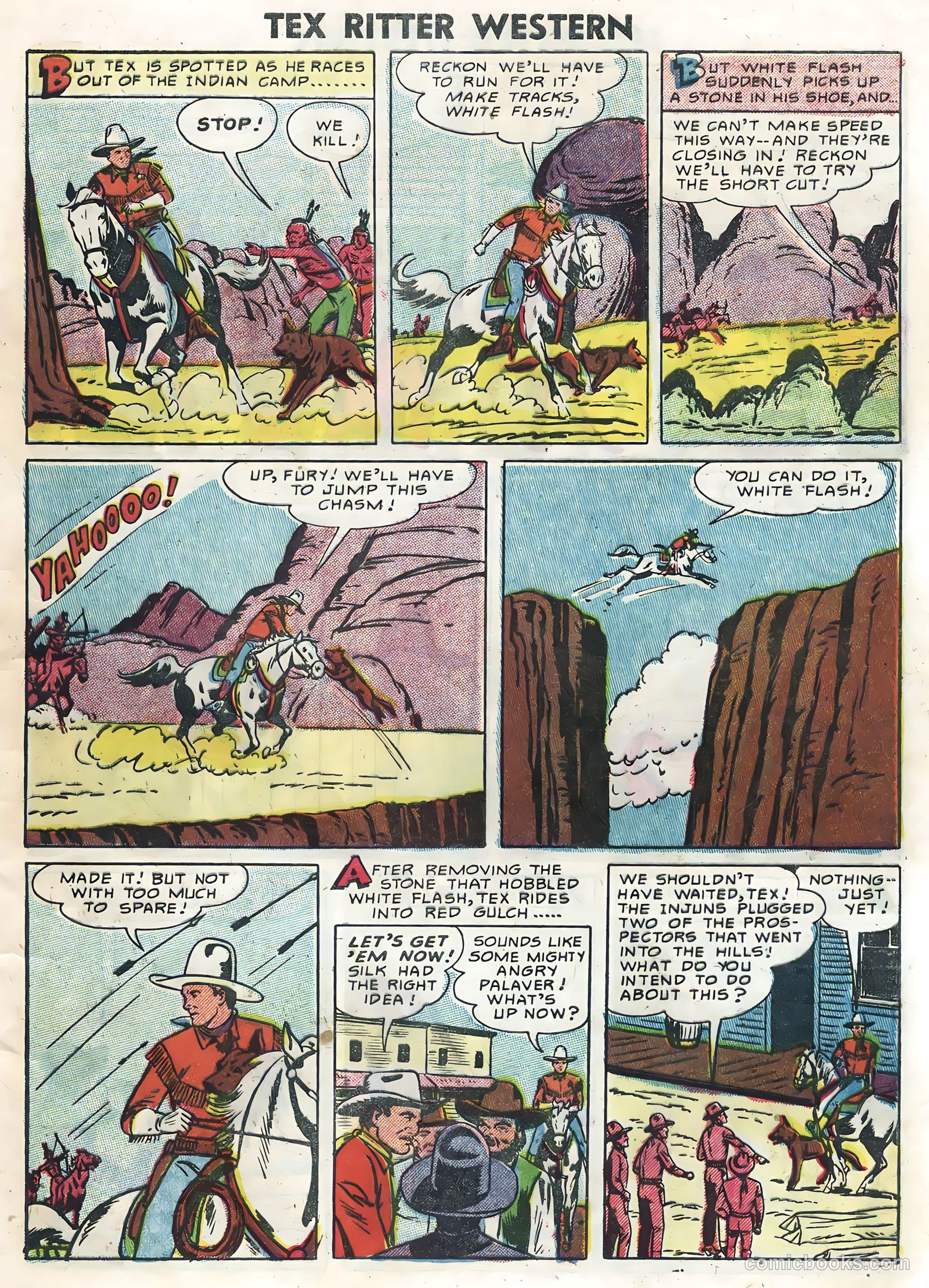 Tex Ritter Western #30 (1955) — page 9 of 36