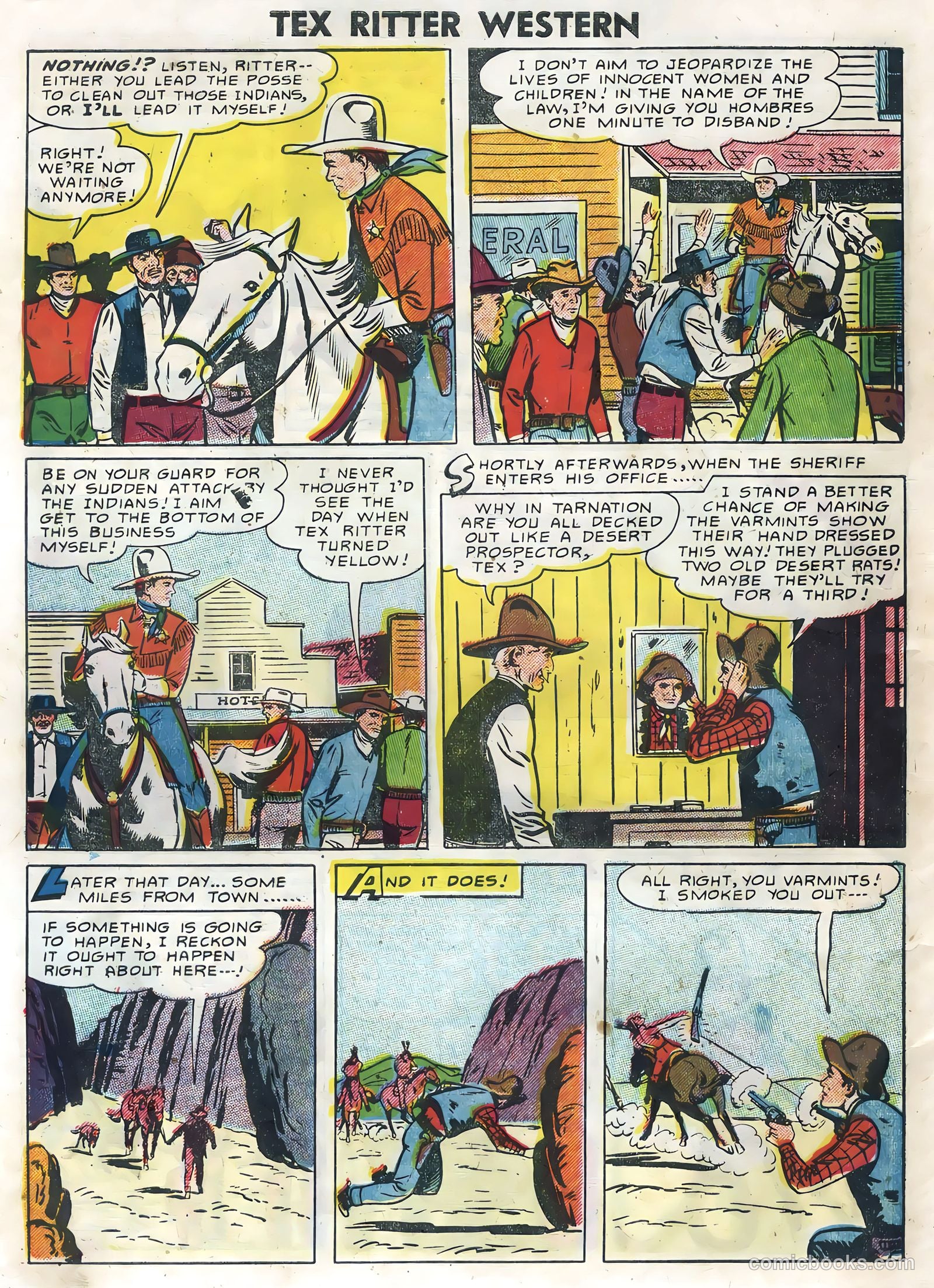 Tex Ritter Western #30 (1955) — page 10 of 36