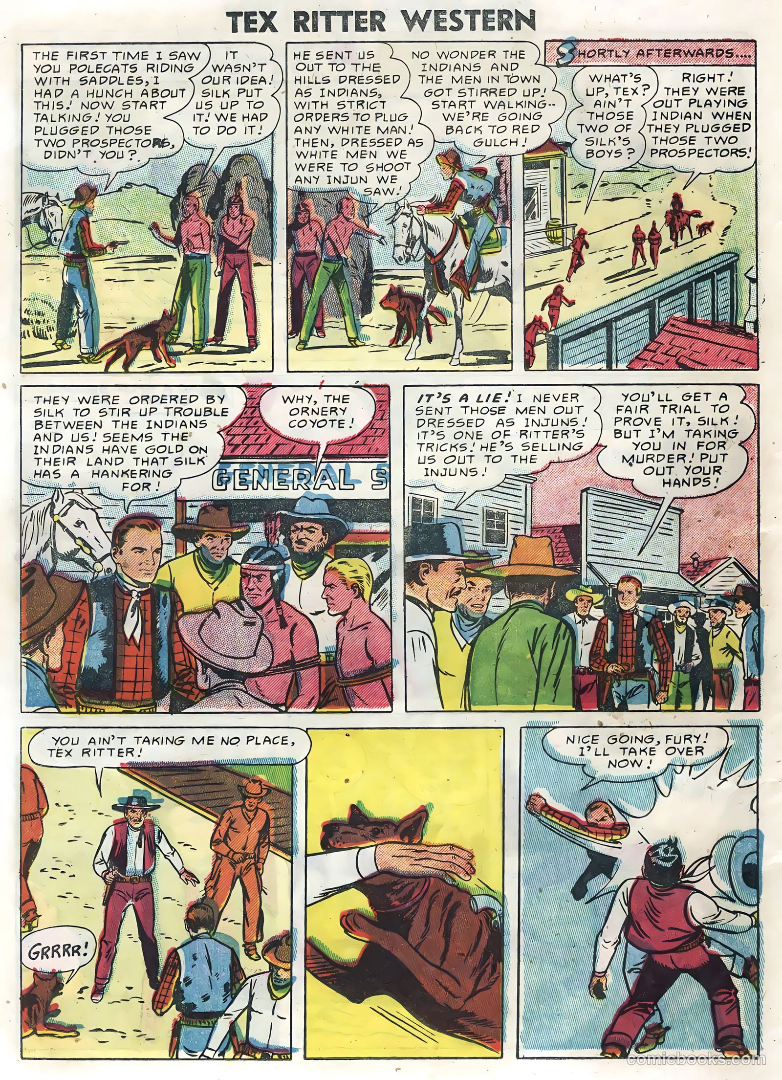 Tex Ritter Western #30 (1955) — page 12 of 36