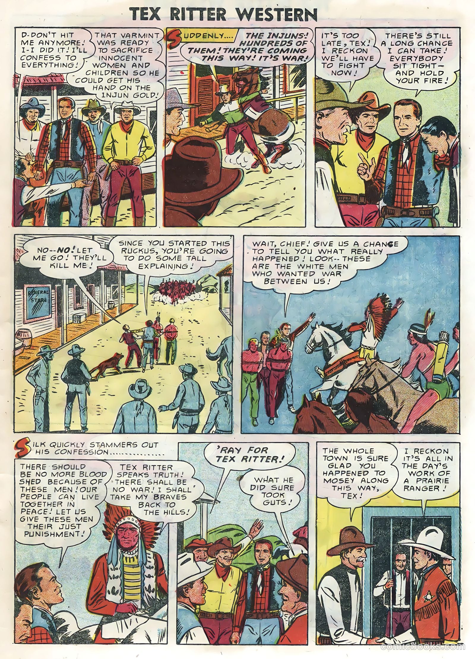 Tex Ritter Western #30 (1955) — page 13 of 36