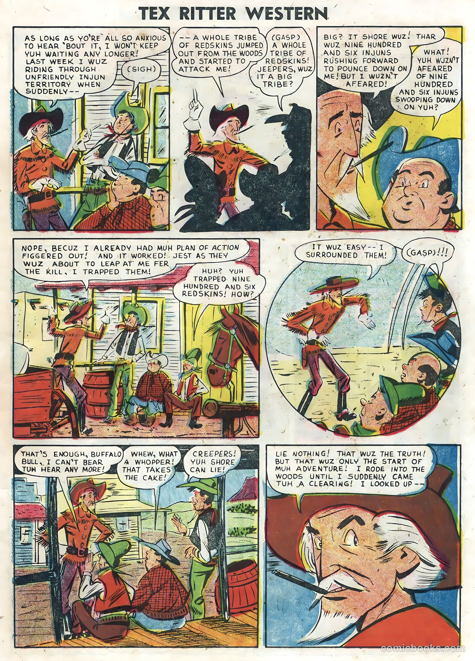 Tex Ritter Western #30 (1955) — page 15 of 36