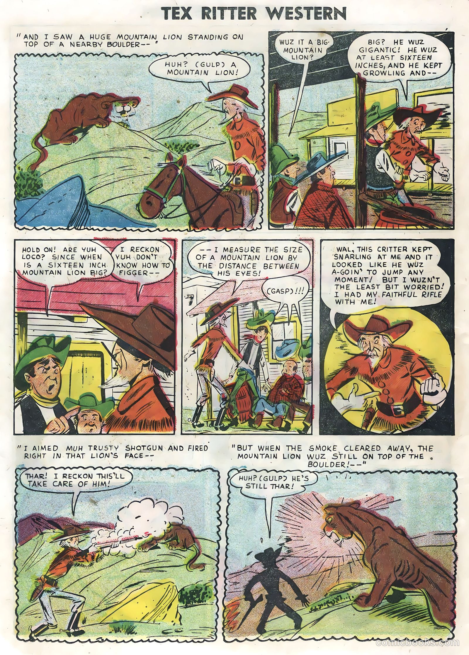 Tex Ritter Western #30 (1955) — page 16 of 36