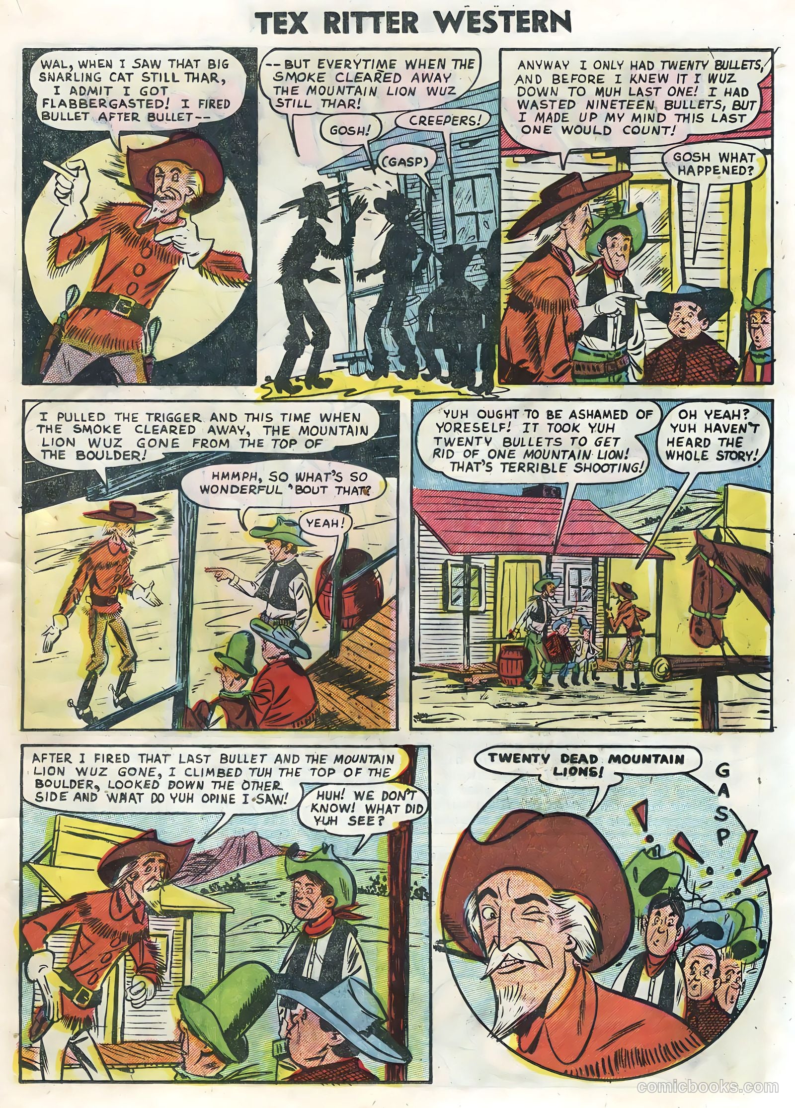 Tex Ritter Western #30 (1955) — page 17 of 36