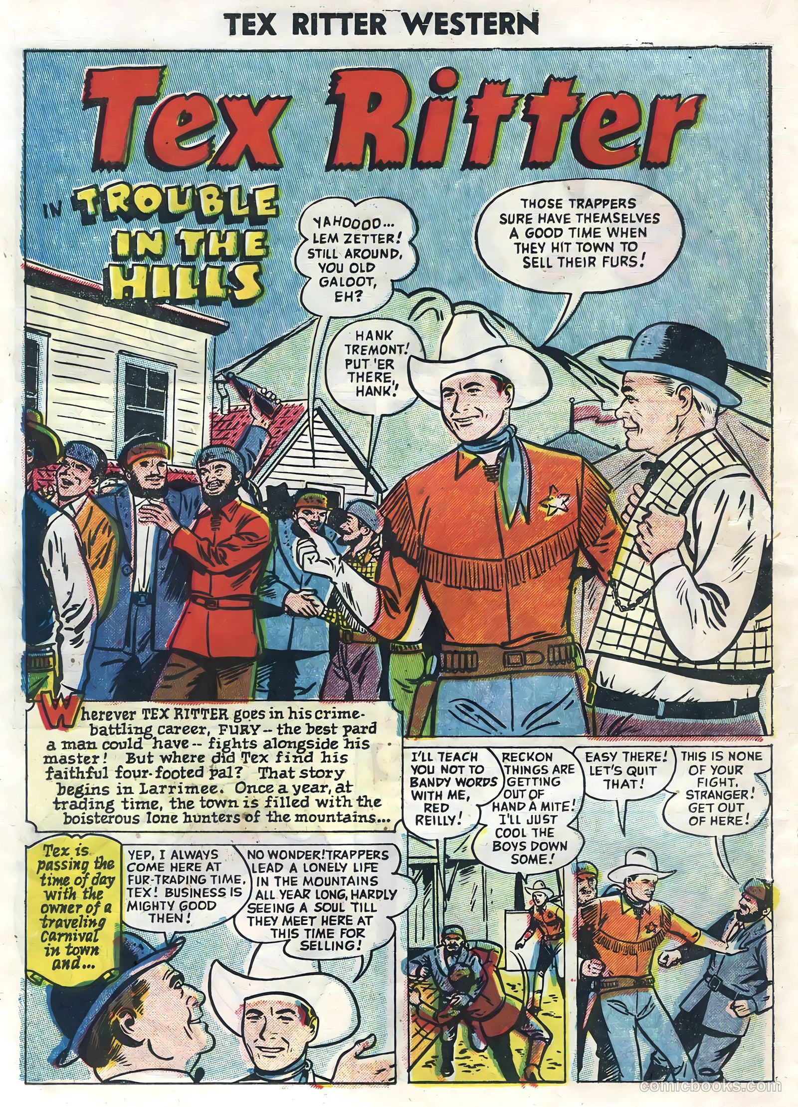Tex Ritter Western #30 (1955) — page 18 of 36
