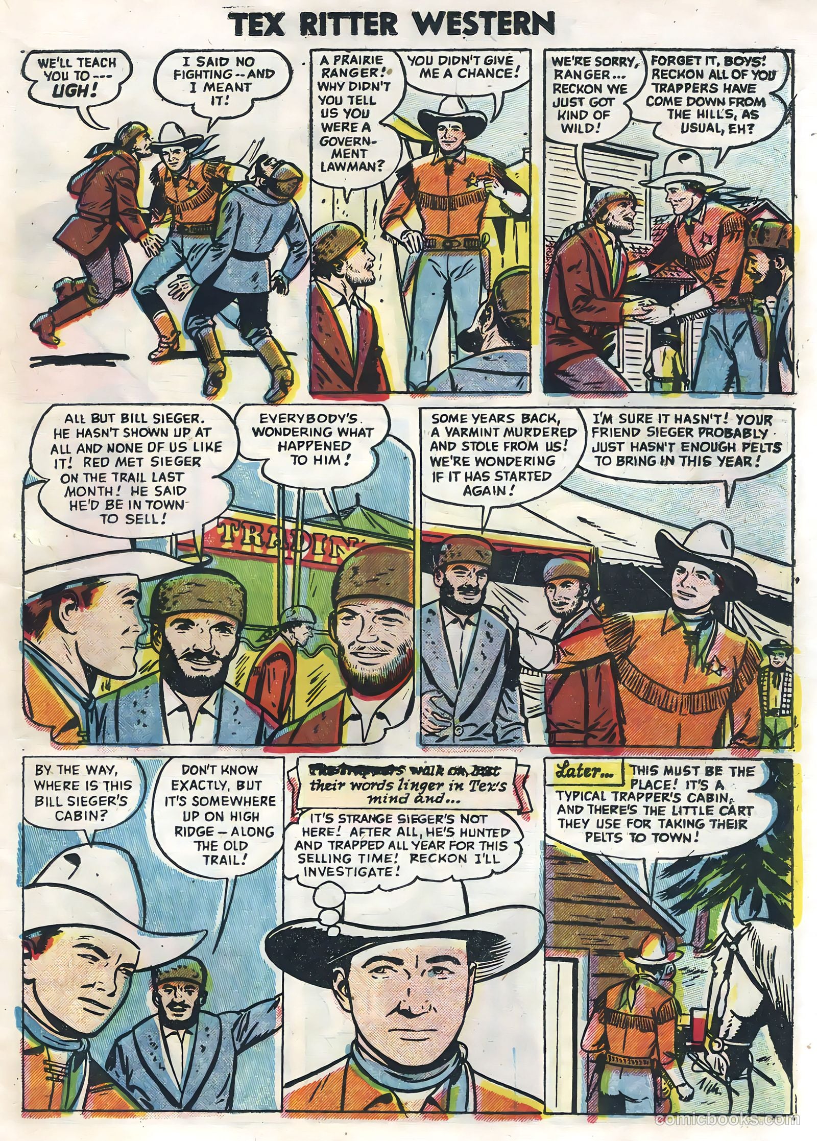 Tex Ritter Western #30 (1955) — page 19 of 36