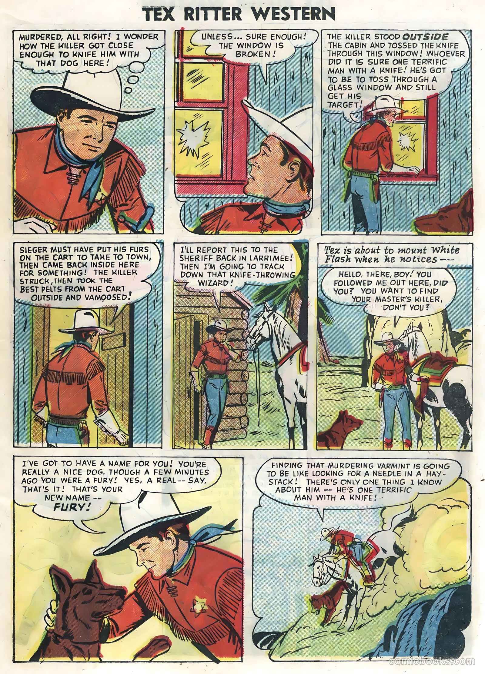 Tex Ritter Western #30 (1955) — page 21 of 36