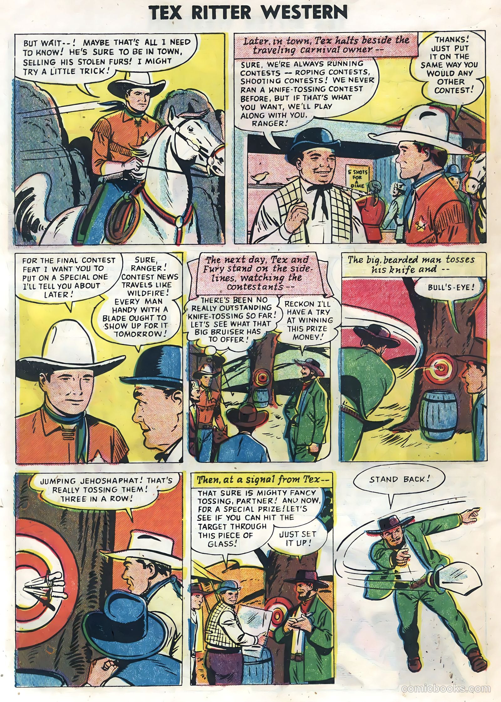 Tex Ritter Western #30 (1955) — page 22 of 36