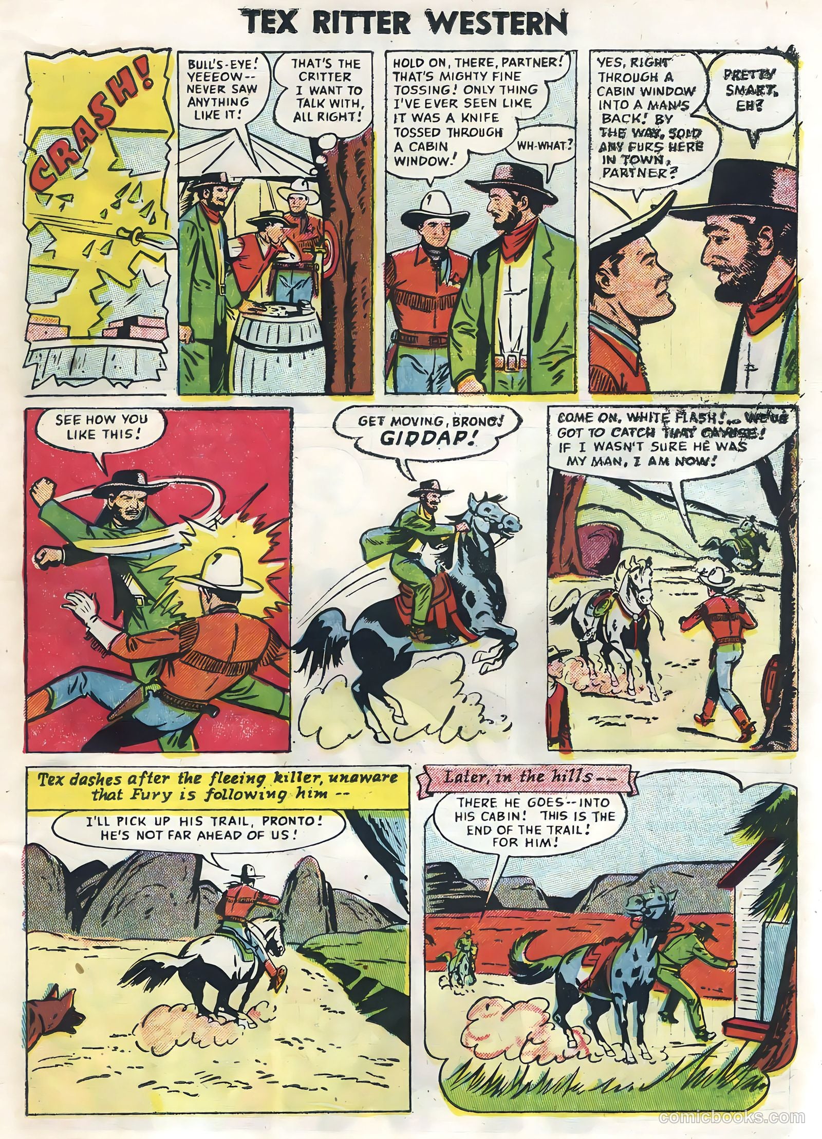 Tex Ritter Western #30 (1955) — page 23 of 36