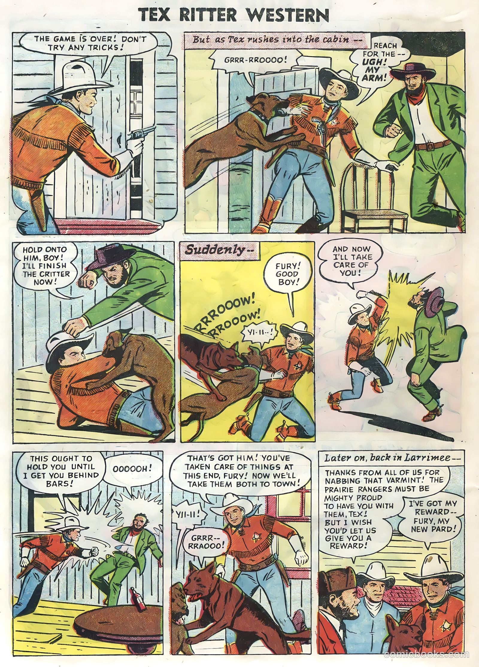 Tex Ritter Western #30 (1955) — page 24 of 36