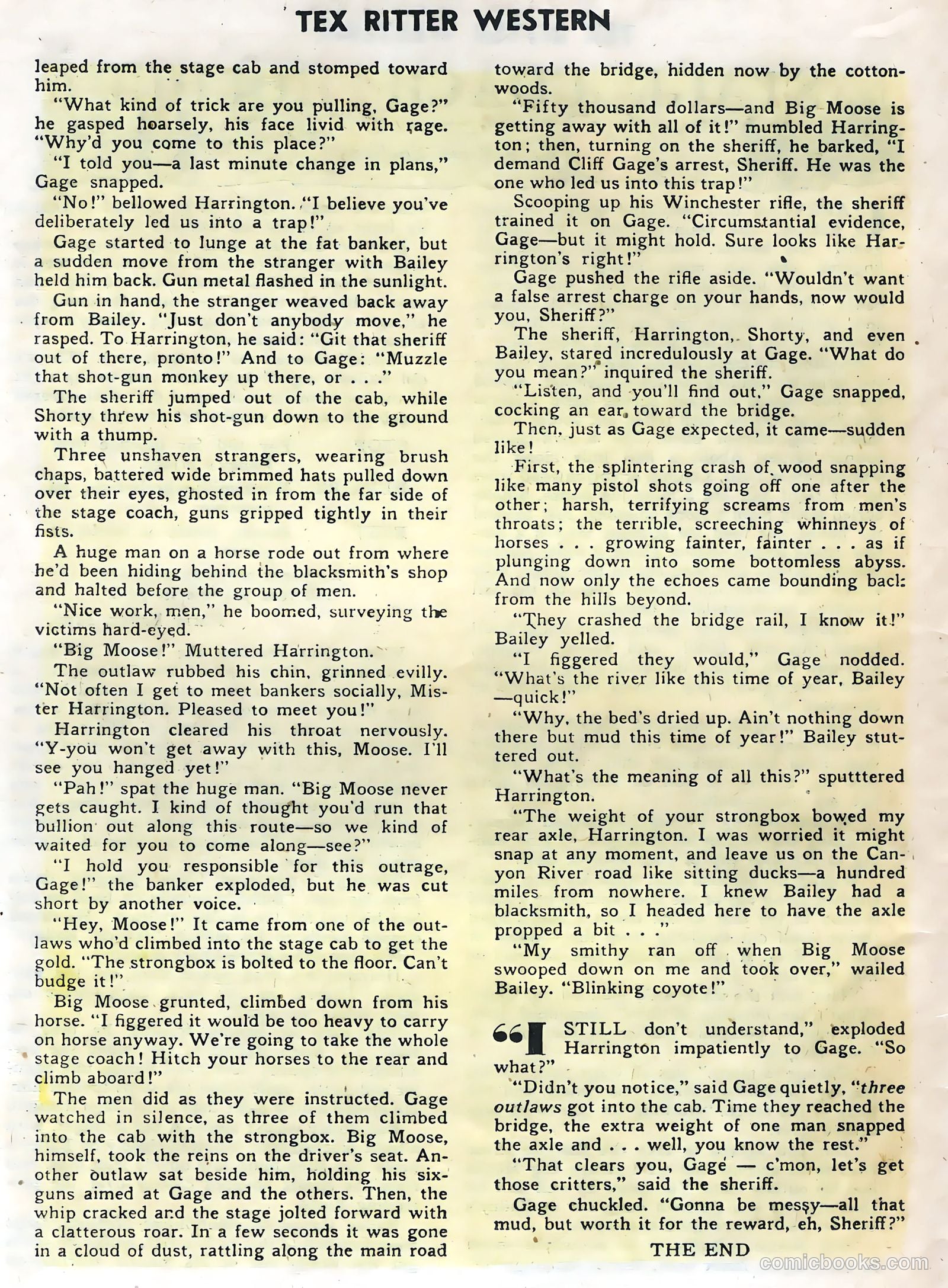 Tex Ritter Western #30 (1955) — page 26 of 36