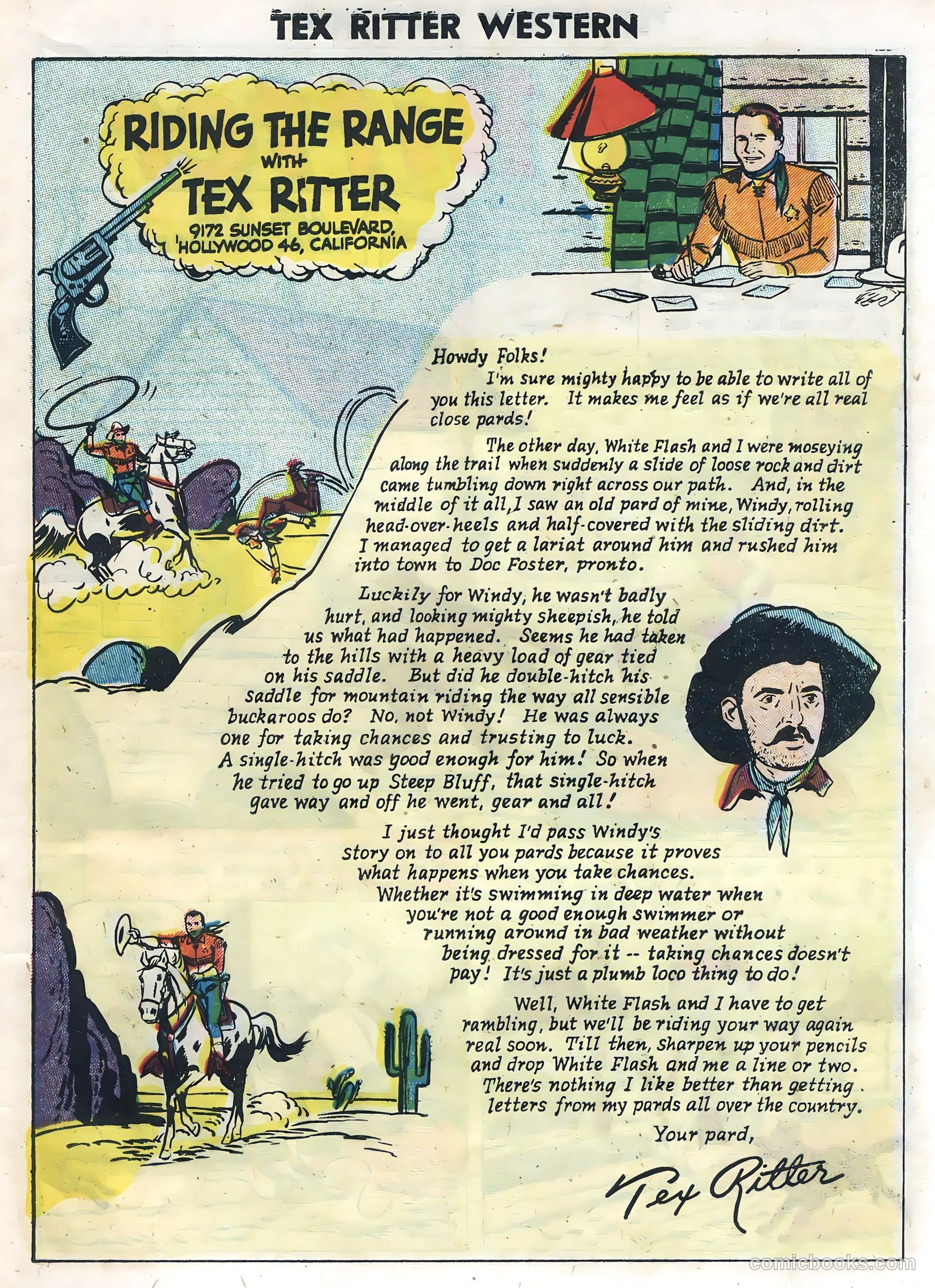 Tex Ritter Western #30 (1955) — page 27 of 36