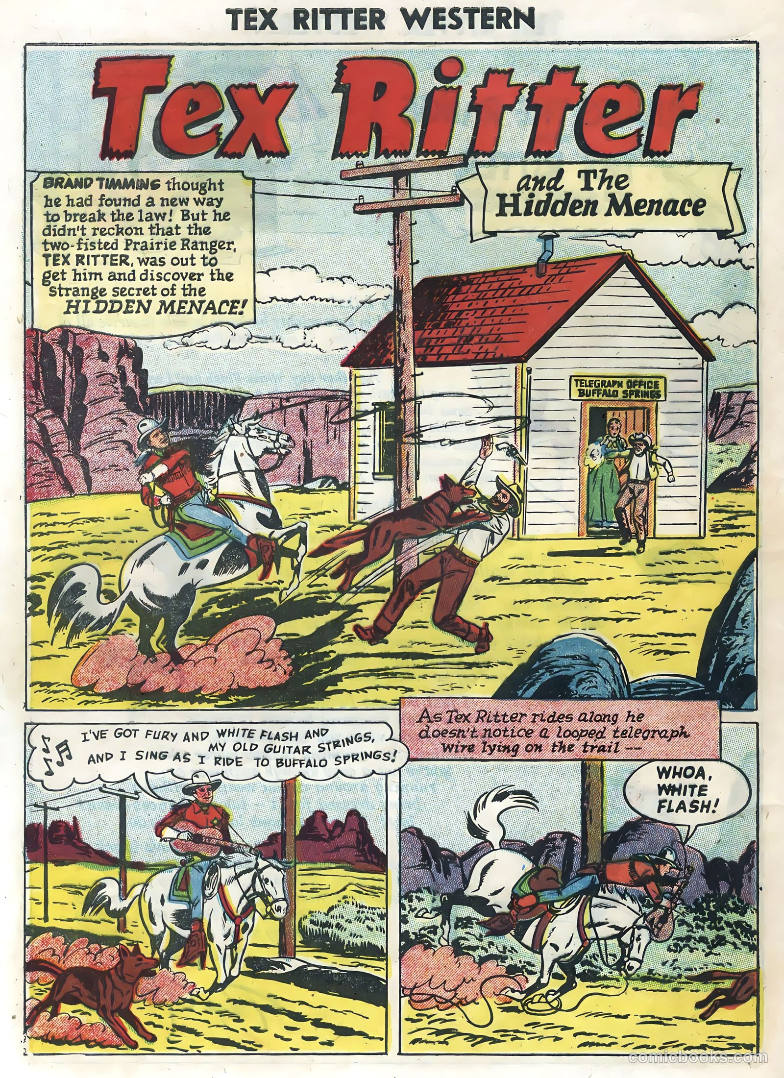 Tex Ritter Western #30 (1955) — page 28 of 36