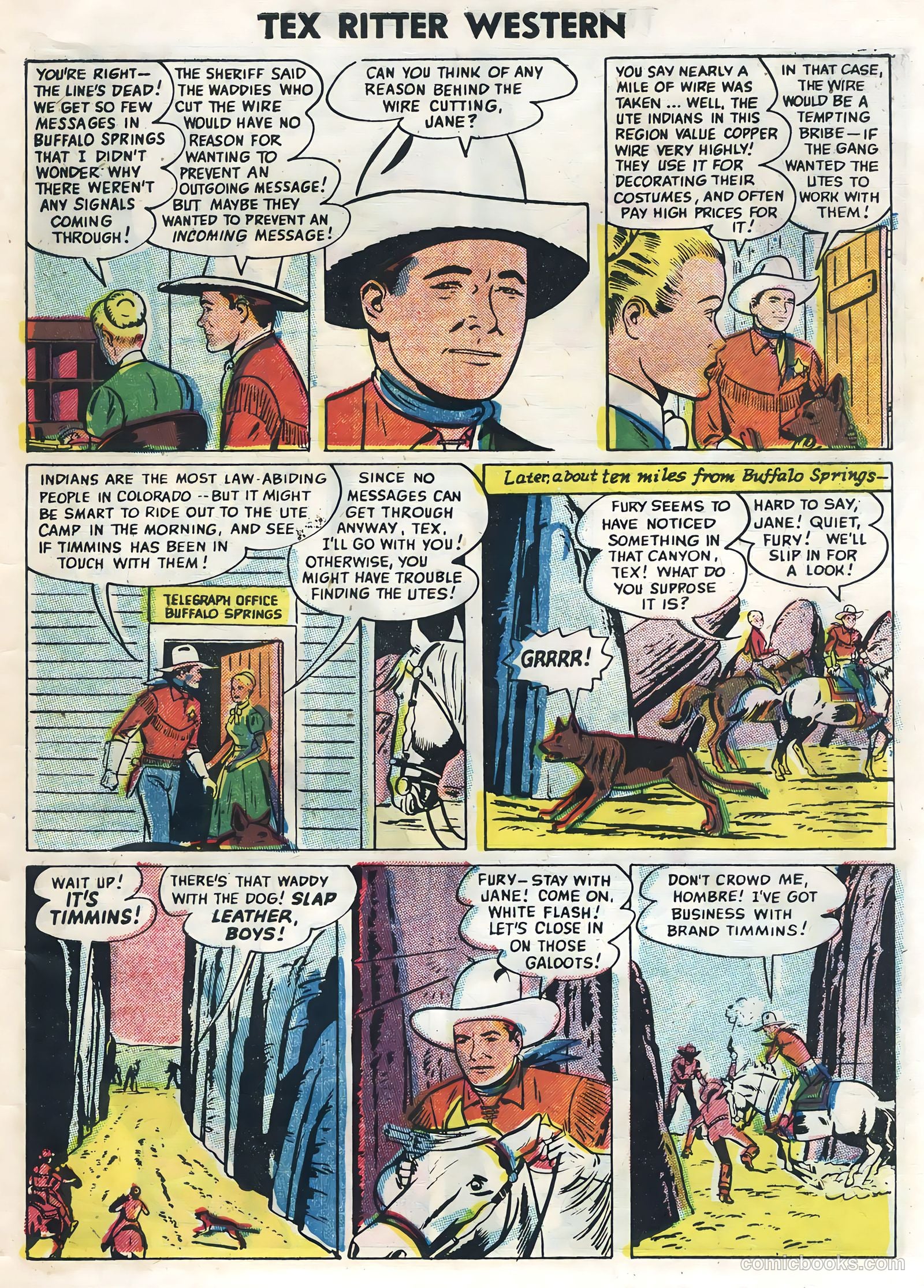 Tex Ritter Western #30 (1955) — page 31 of 36