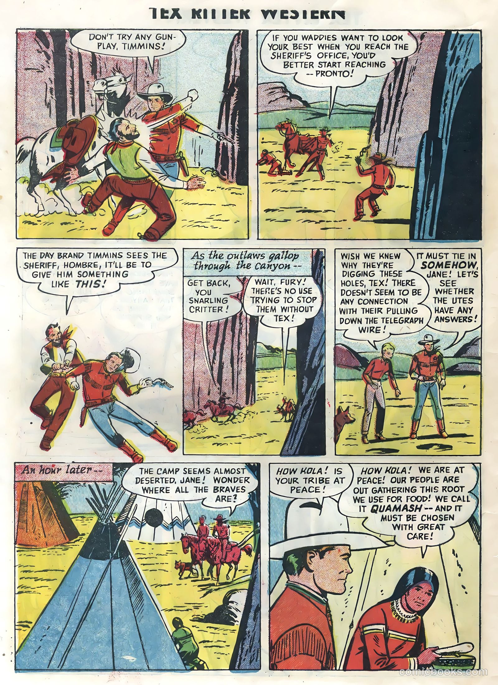 Tex Ritter Western #30 (1955) — page 32 of 36