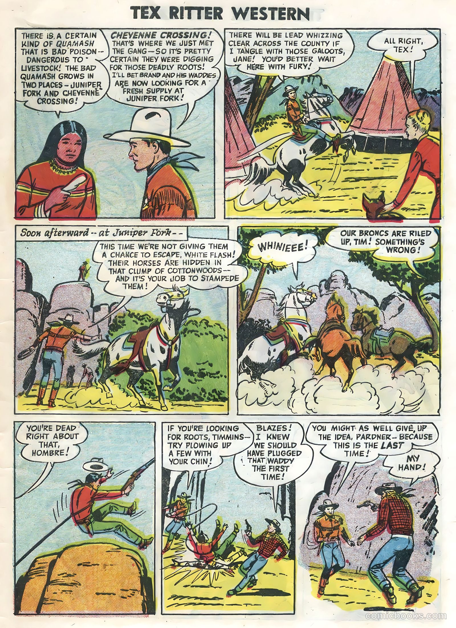 Tex Ritter Western #30 (1955) — page 33 of 36