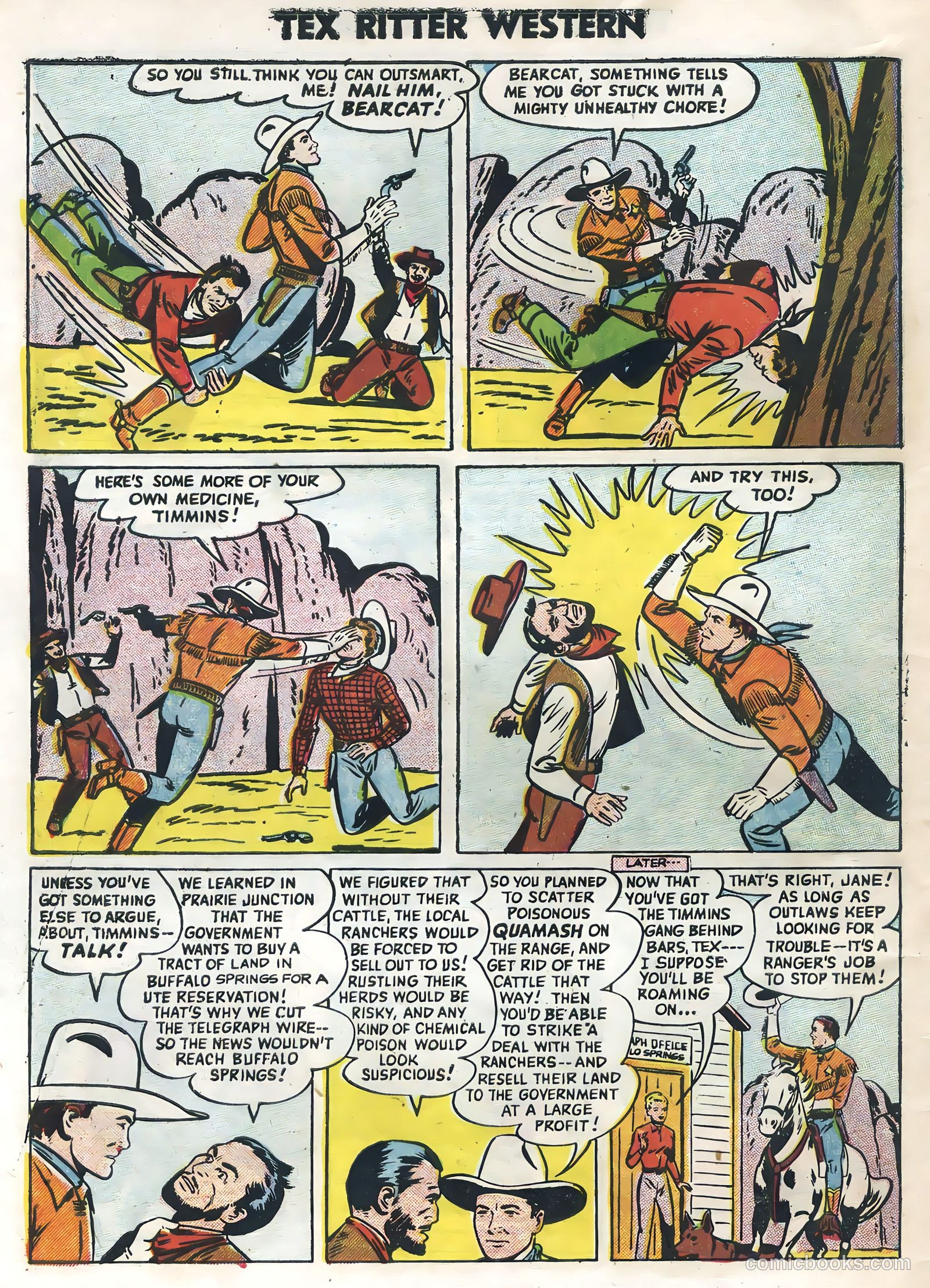 Tex Ritter Western #30 (1955) — page 34 of 36