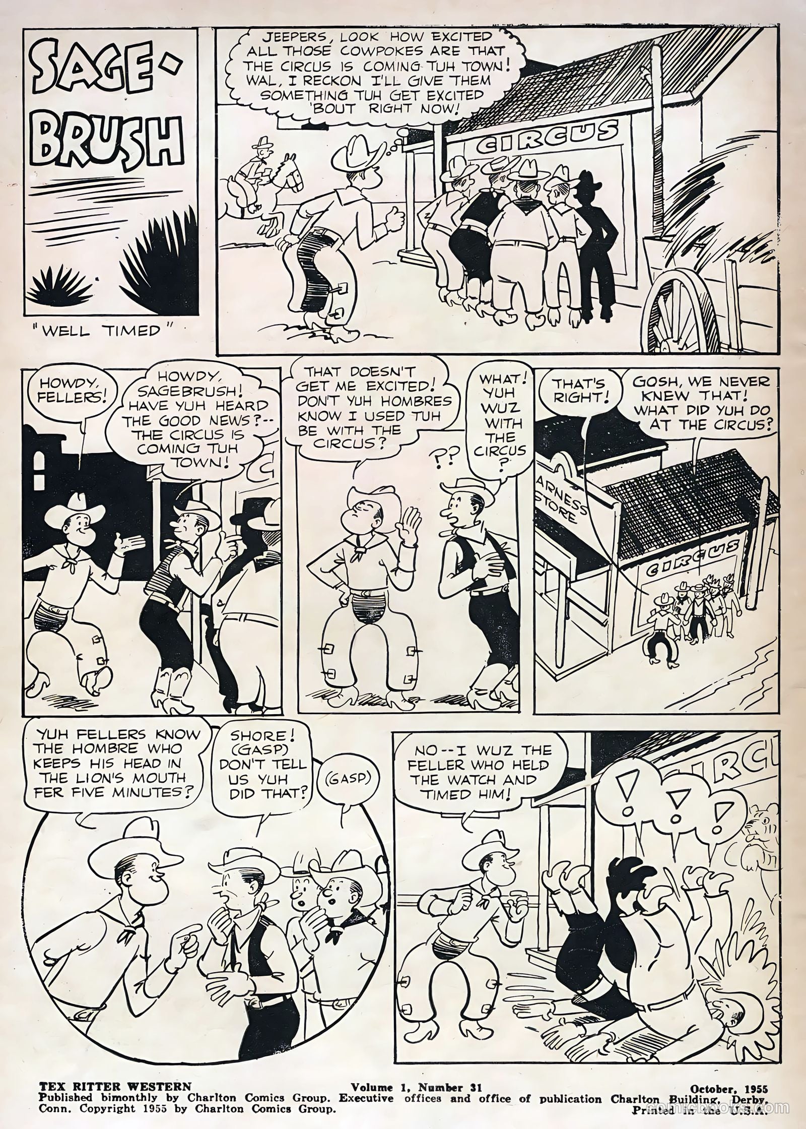 Tex Ritter Western #31 (1955) — page 2 of 36