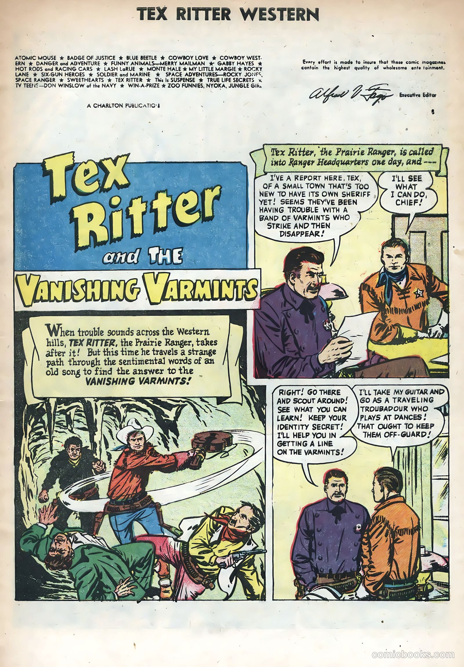 Tex Ritter Western #31 (1955) — page 3 of 36