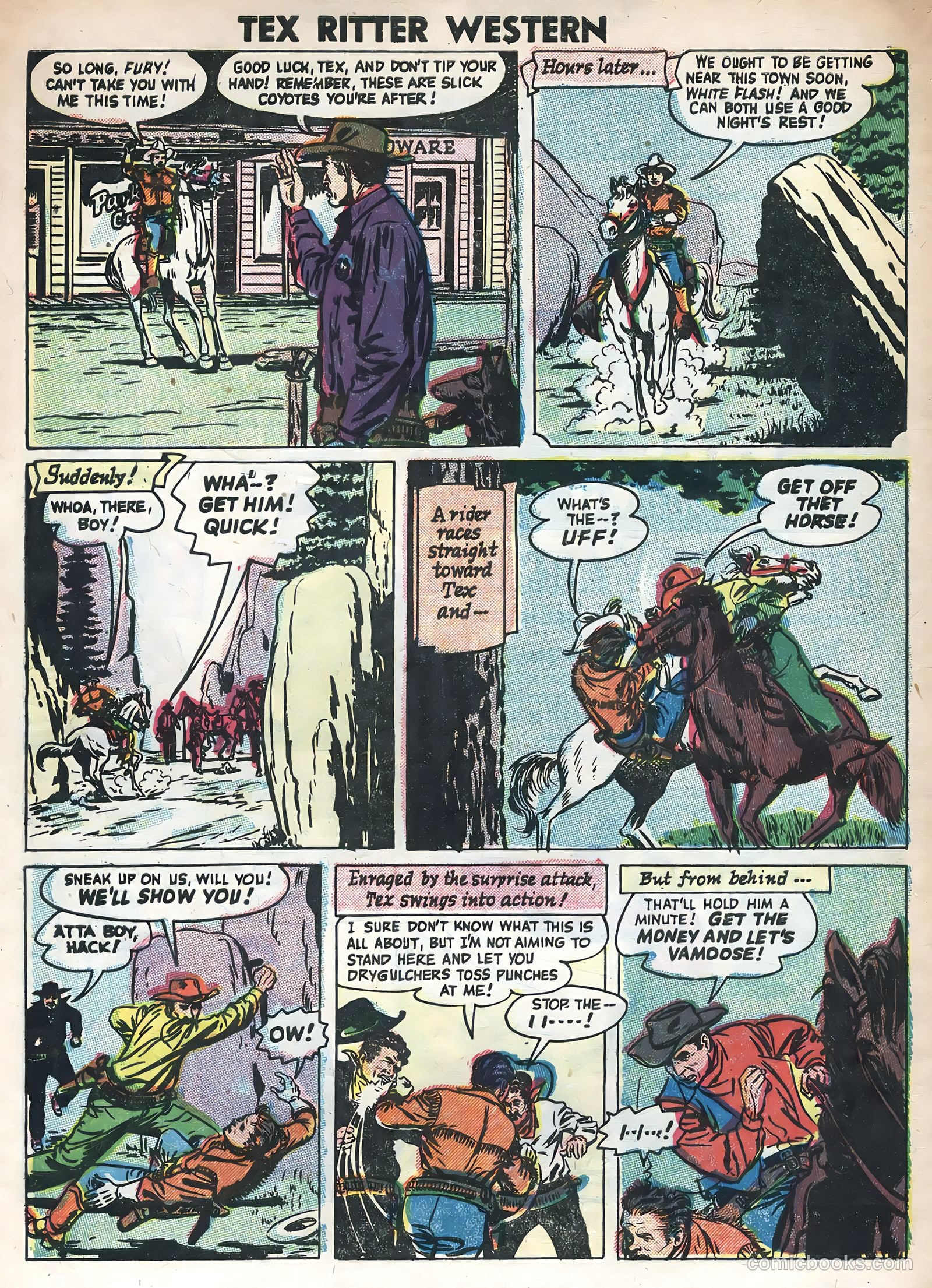 Tex Ritter Western #31 (1955) — page 4 of 36