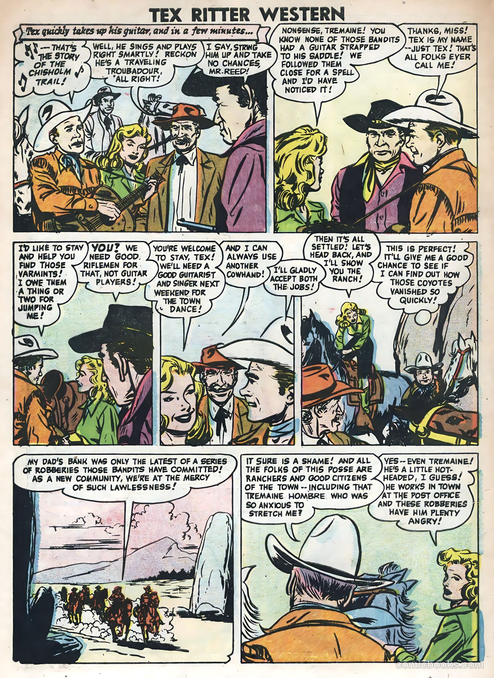 Tex Ritter Western #31 (1955) — page 6 of 36
