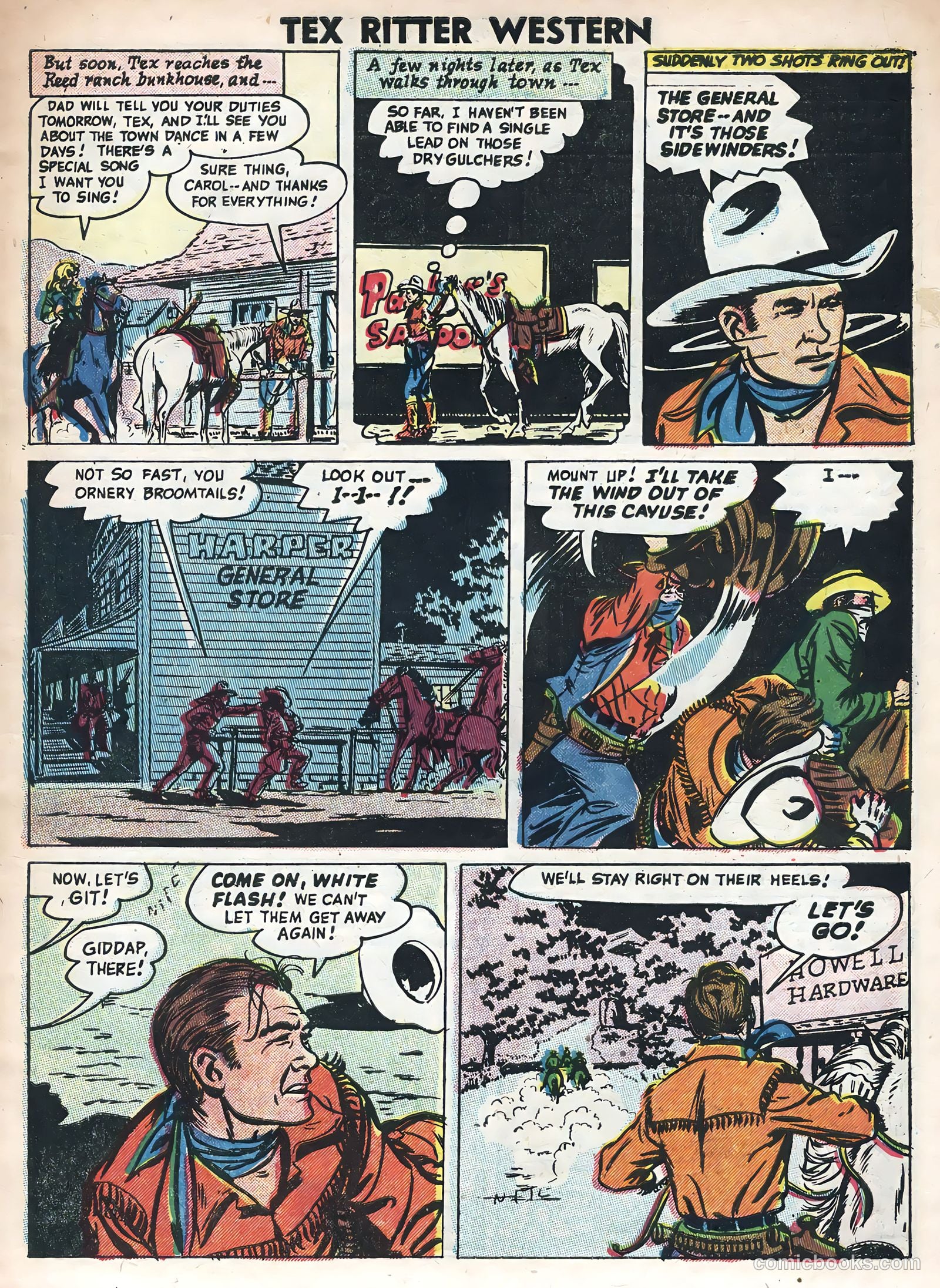 Tex Ritter Western #31 (1955) — page 7 of 36