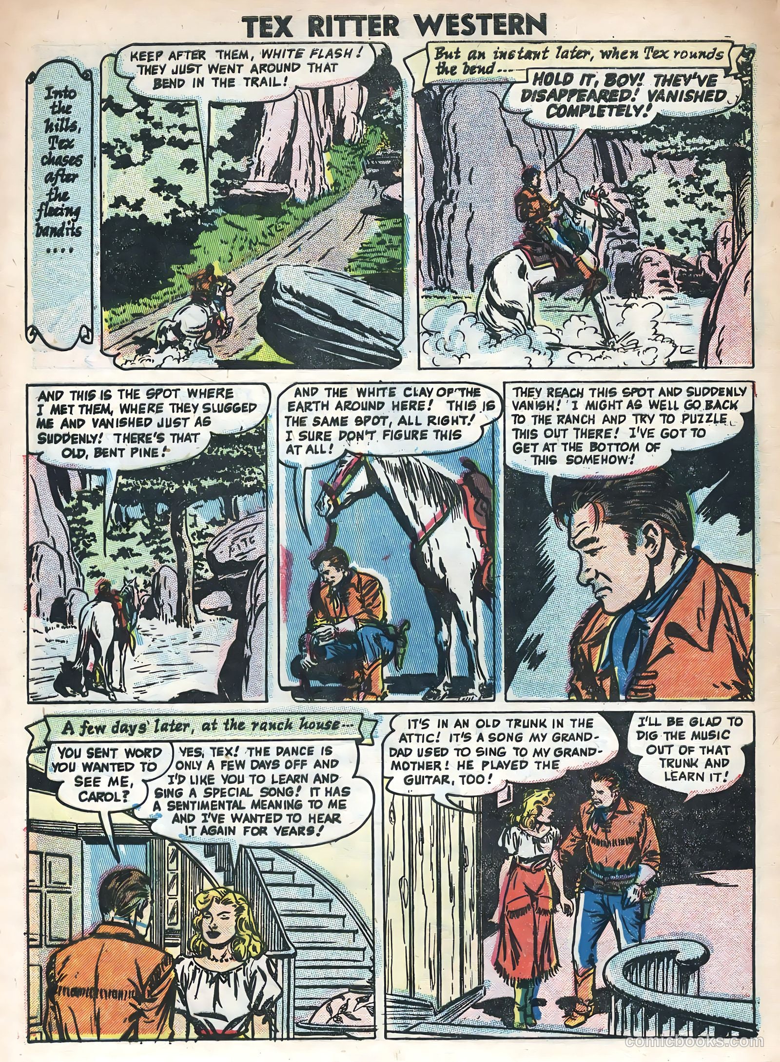 Tex Ritter Western #31 (1955) — page 8 of 36