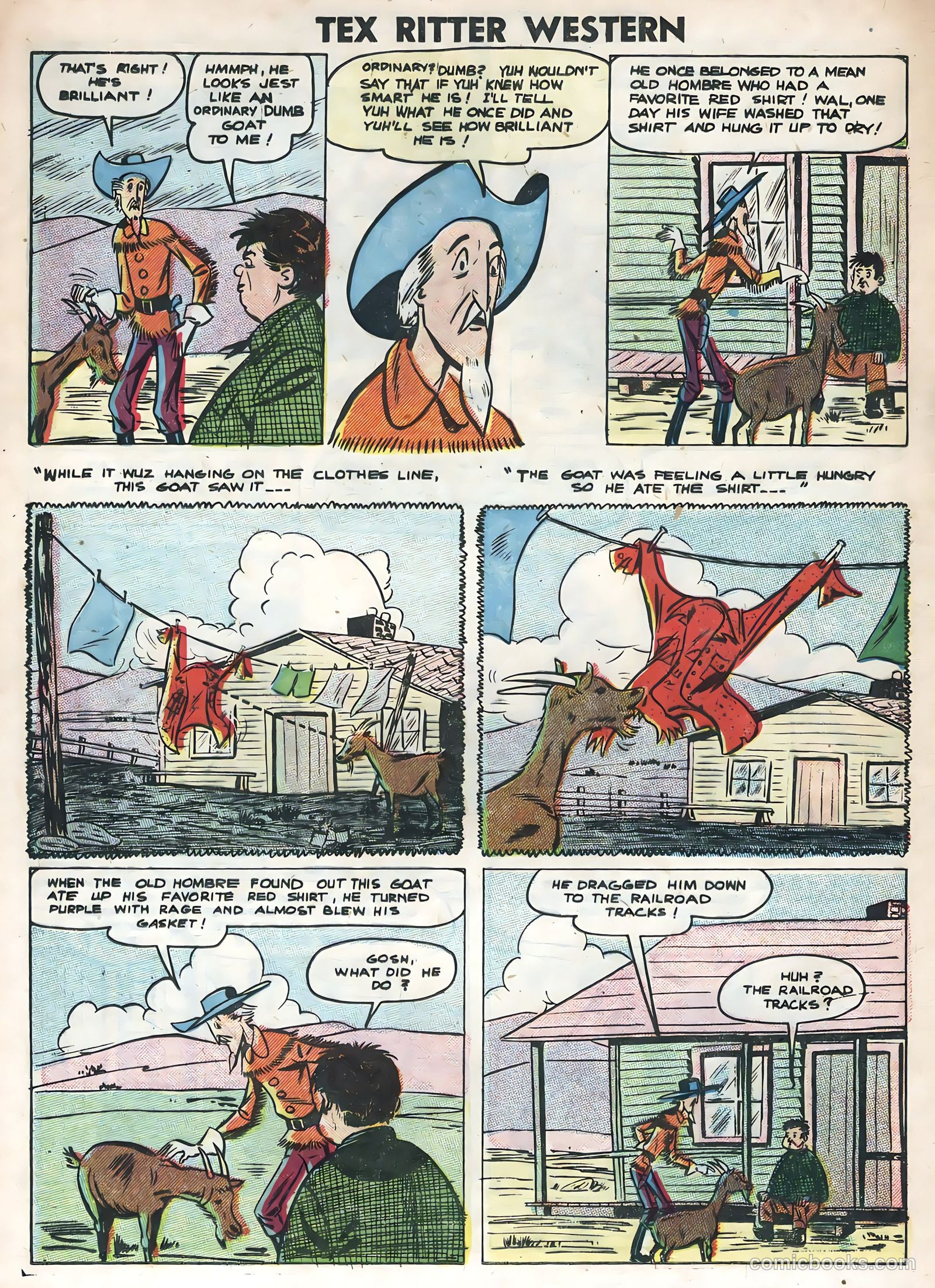 Tex Ritter Western #31 (1955) — page 16 of 36
