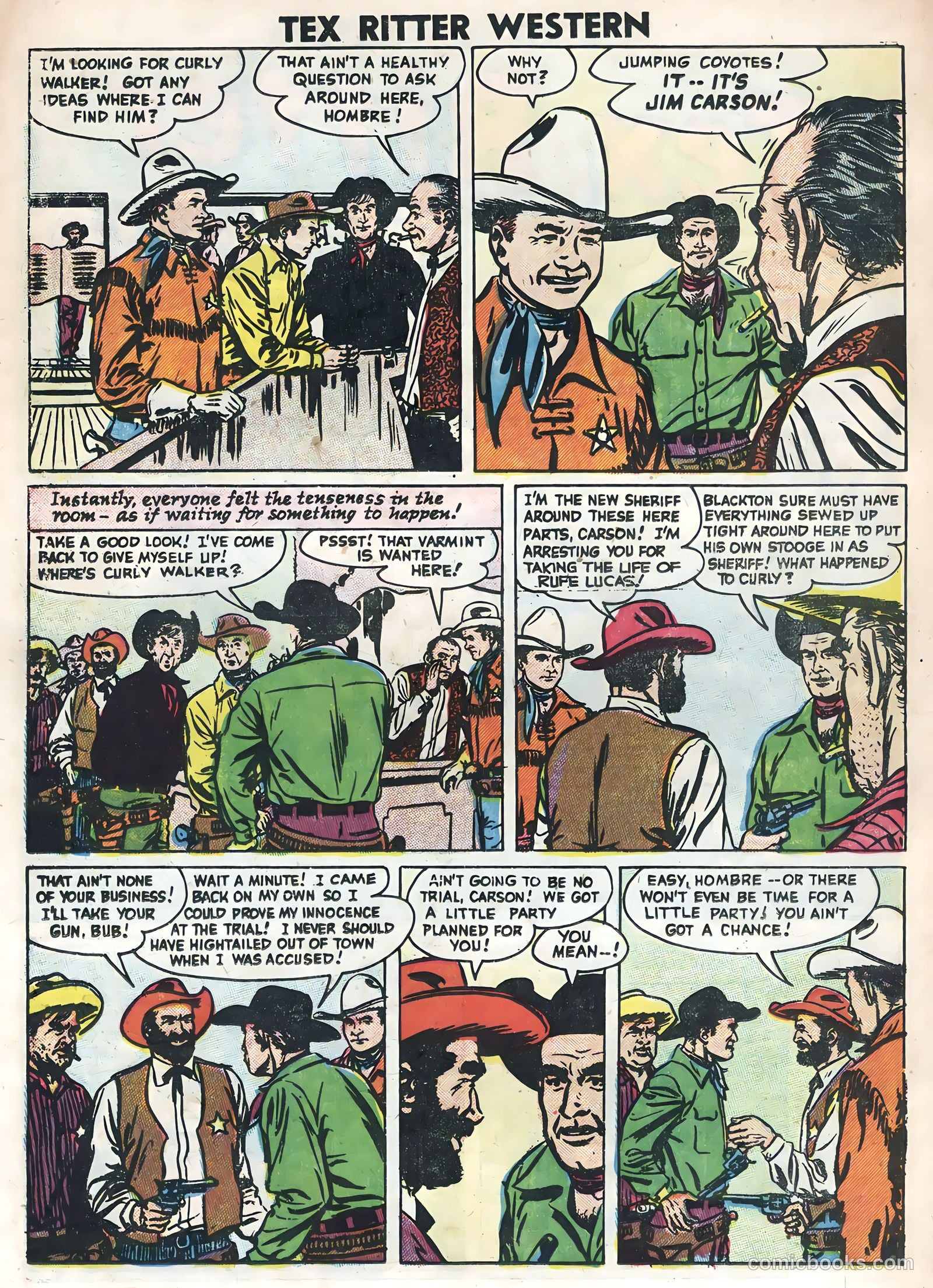 Tex Ritter Western #31 (1955) — page 22 of 36