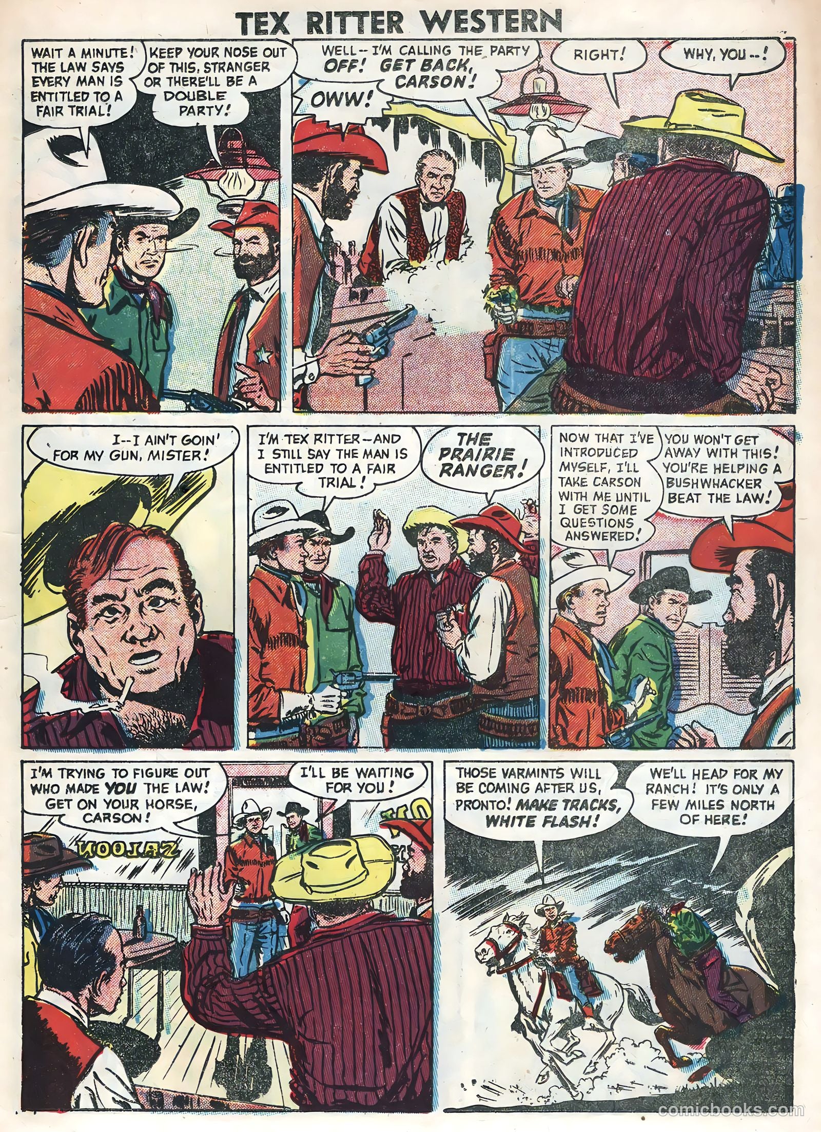 Tex Ritter Western #31 (1955) — page 23 of 36