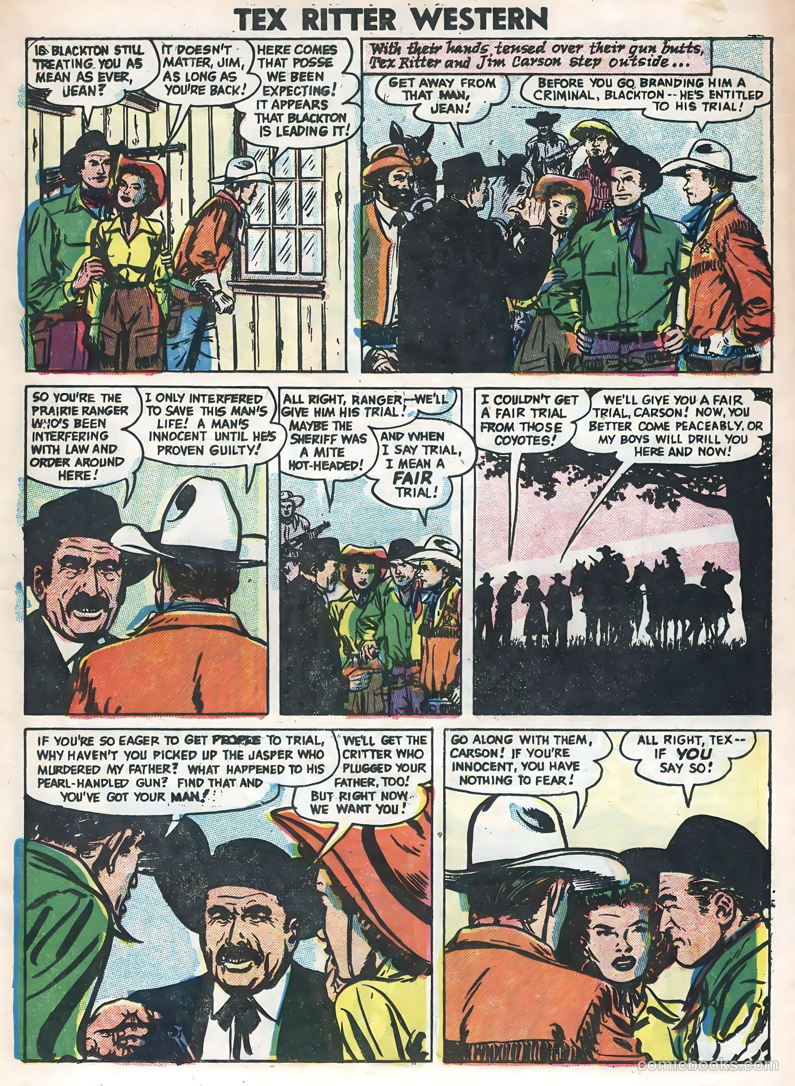 Tex Ritter Western #31 (1955) — page 25 of 36