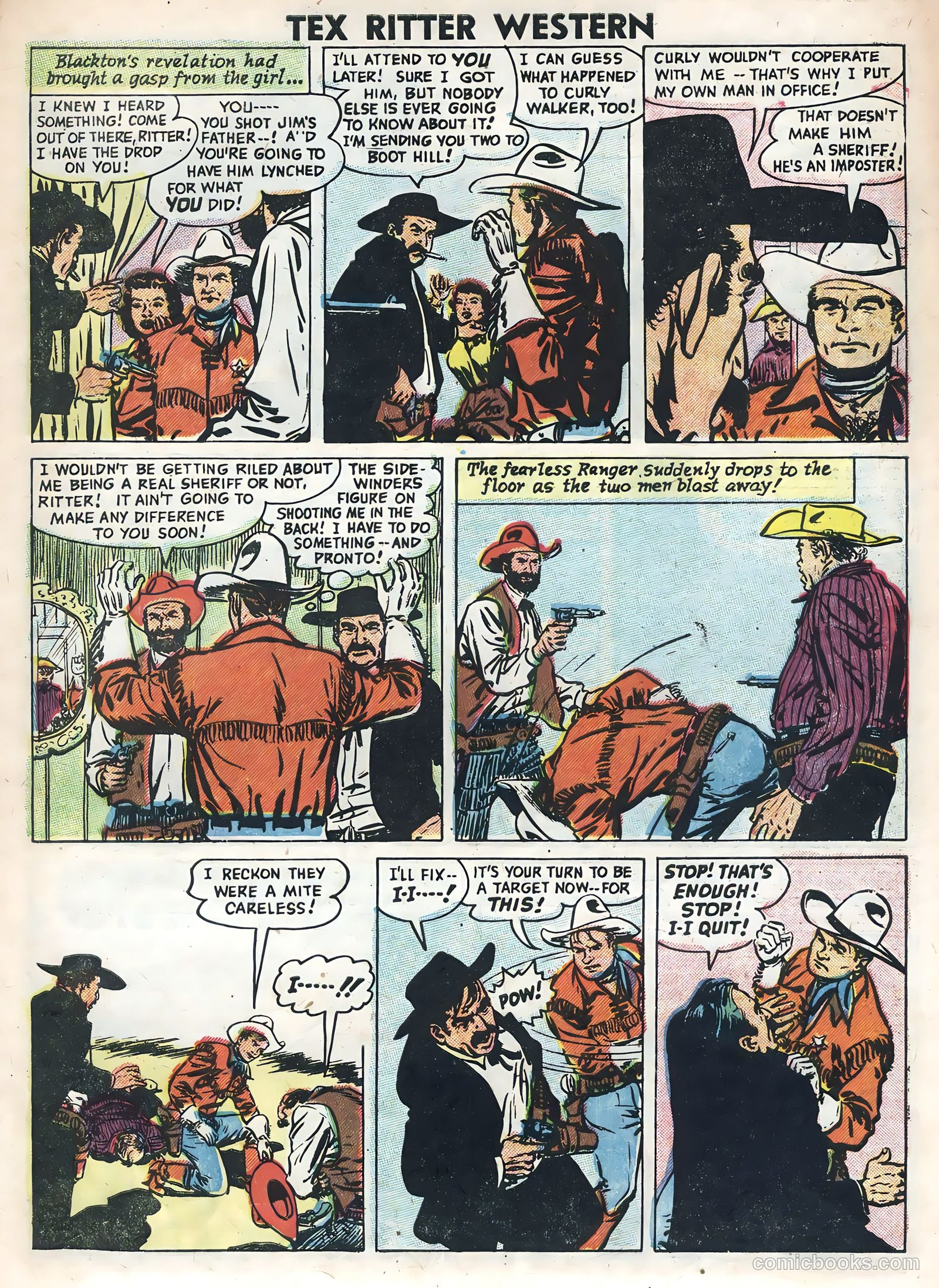 Tex Ritter Western #31 (1955) — page 27 of 36