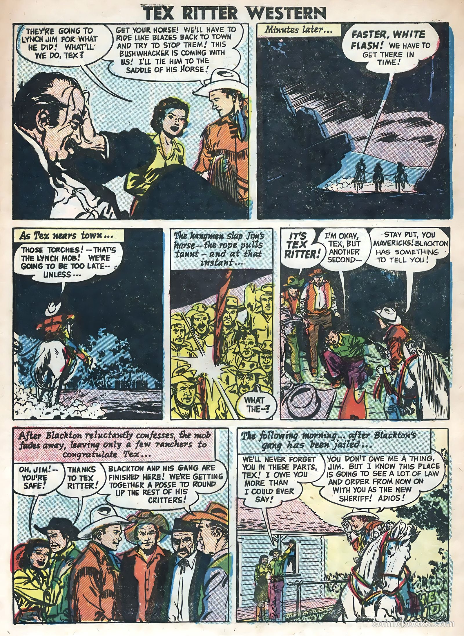 Tex Ritter Western #31 (1955) — page 28 of 36