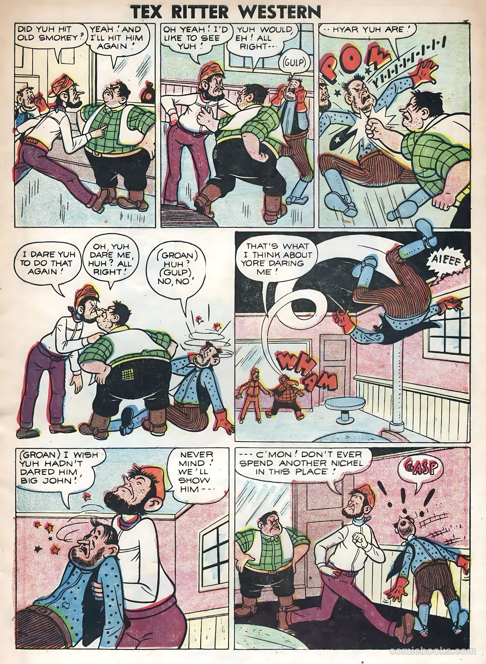 Tex Ritter Western #31 (1955) — page 33 of 36