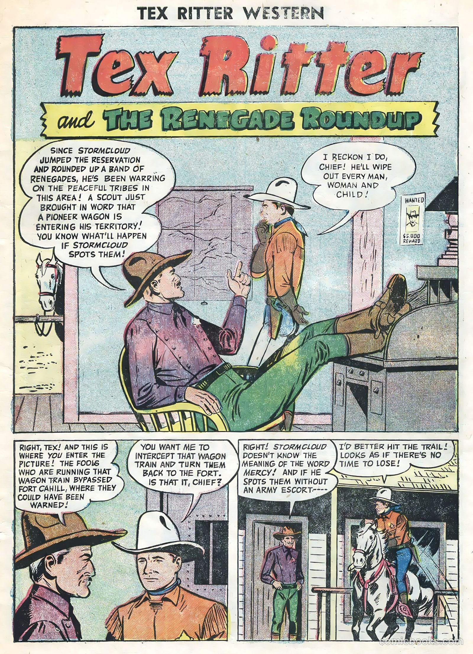 Tex Ritter Western #32 (1956) — page 3 of 36