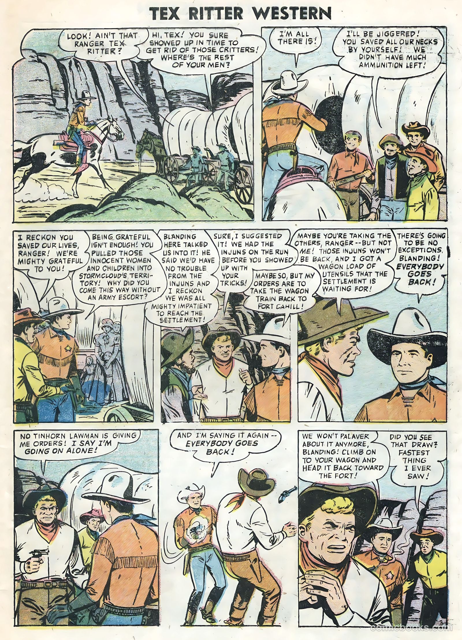 Tex Ritter Western #32 (1956) — page 5 of 36