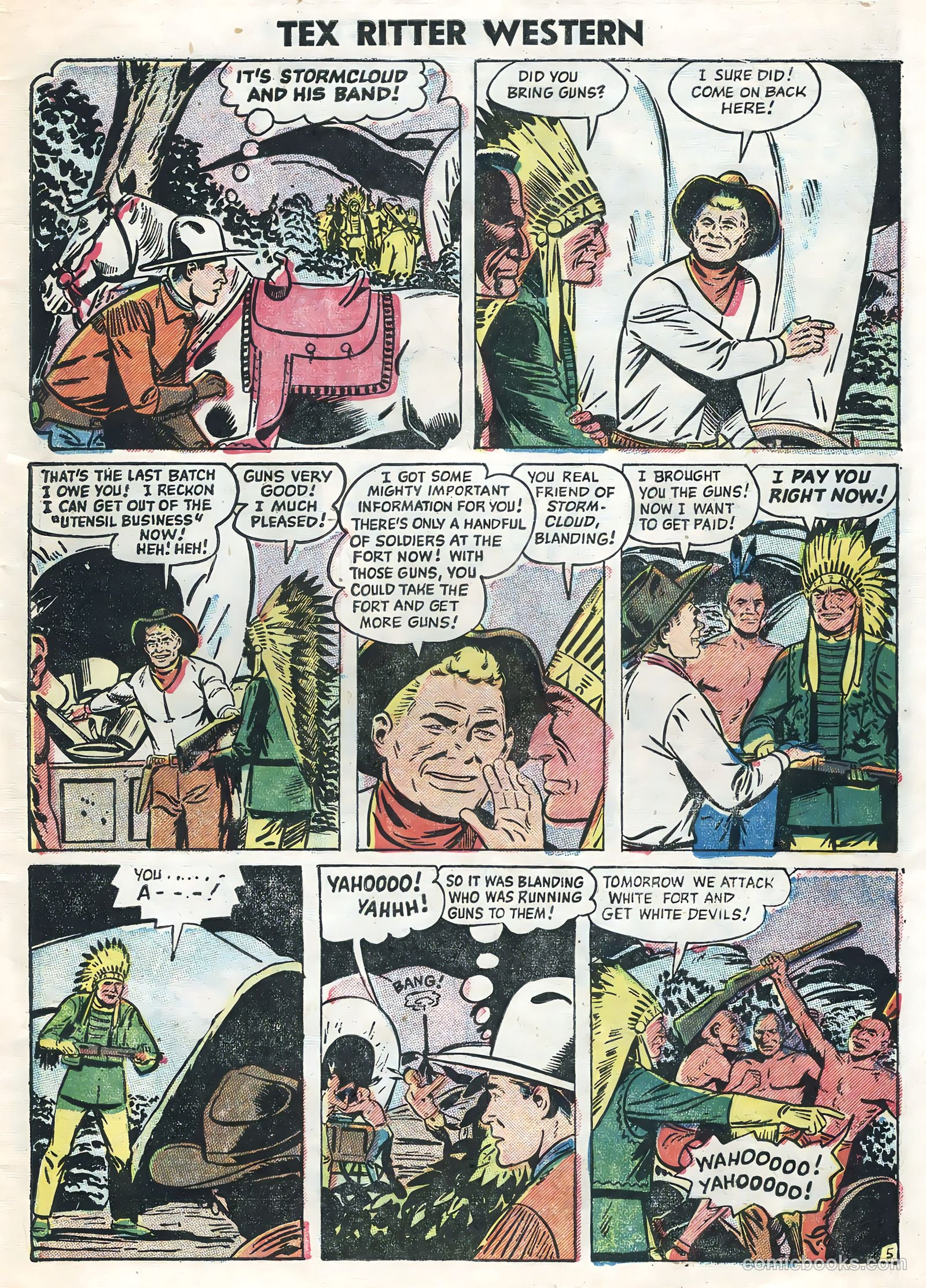 Tex Ritter Western #32 (1956) — page 7 of 36
