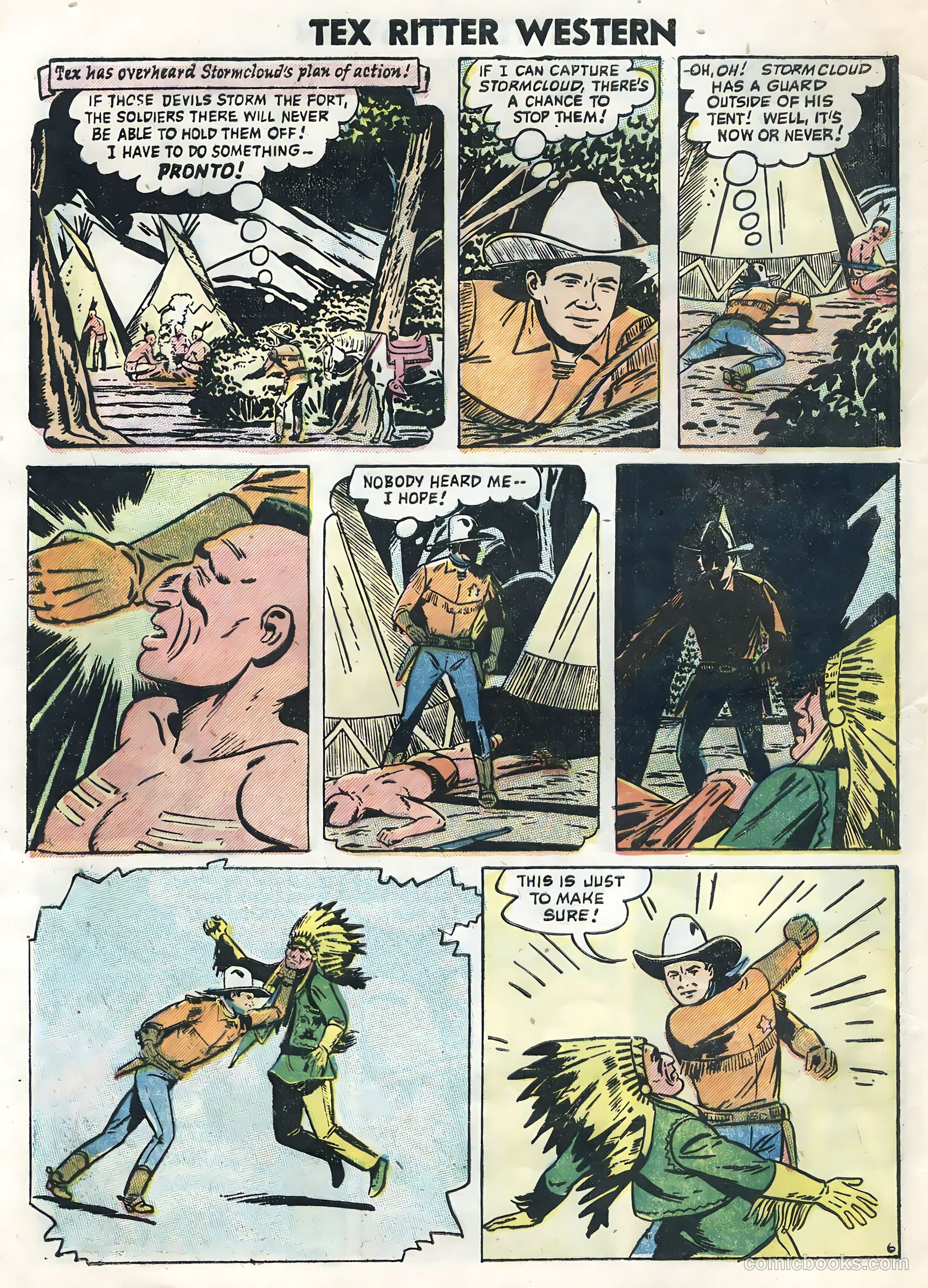 Tex Ritter Western #32 (1956) — page 8 of 36