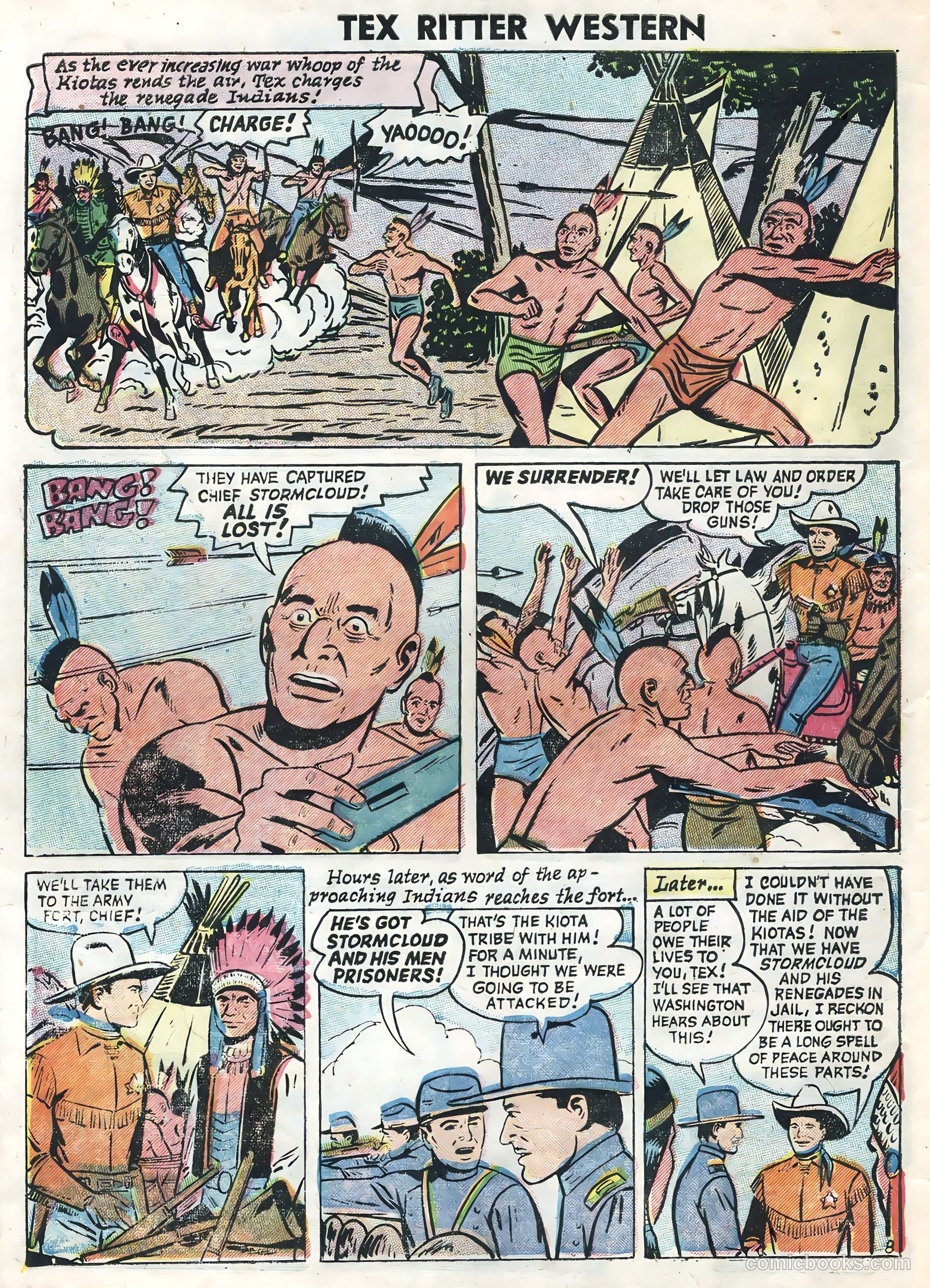 Tex Ritter Western #32 (1956) — page 10 of 36