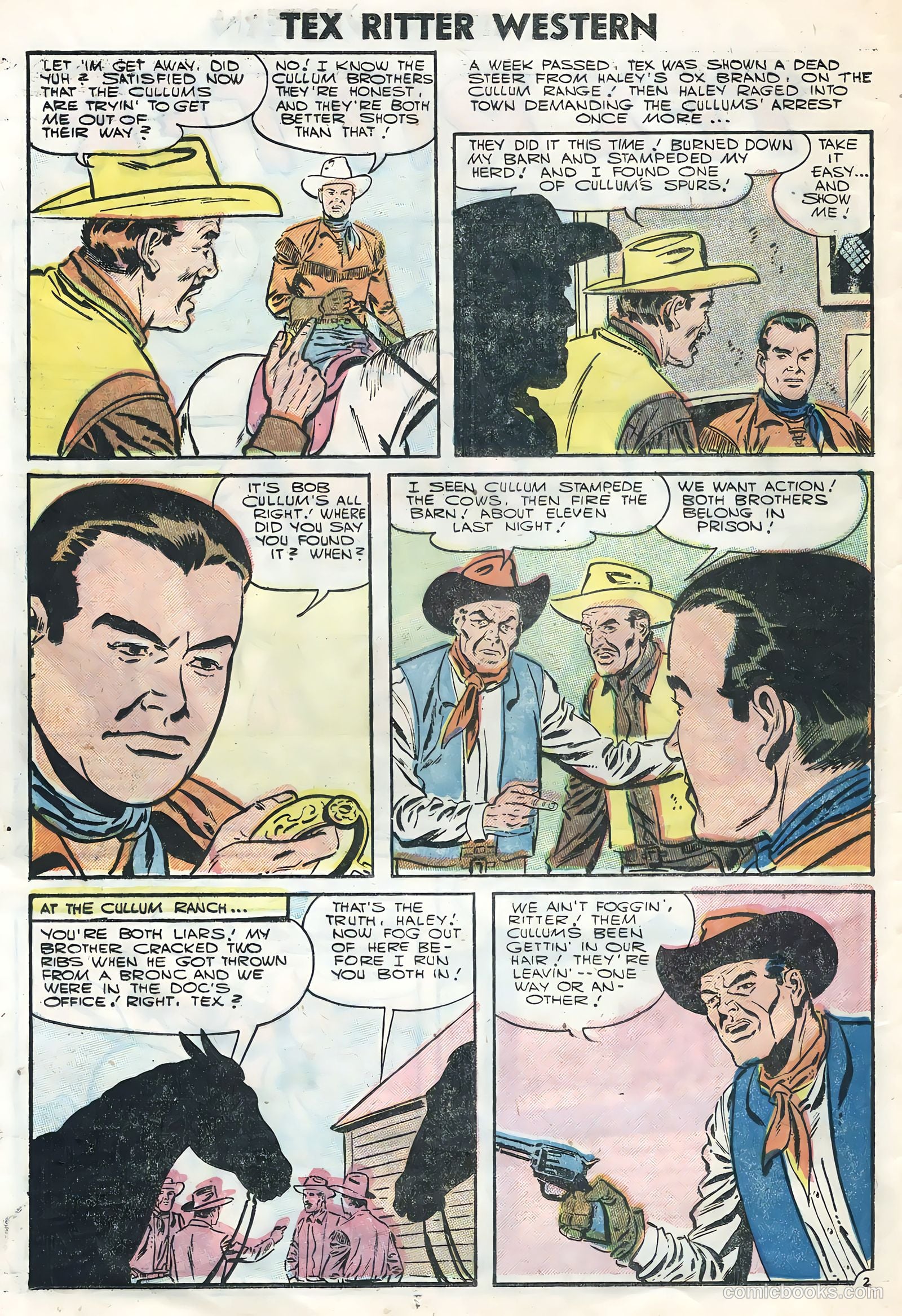 Tex Ritter Western #32 (1956) — page 12 of 36