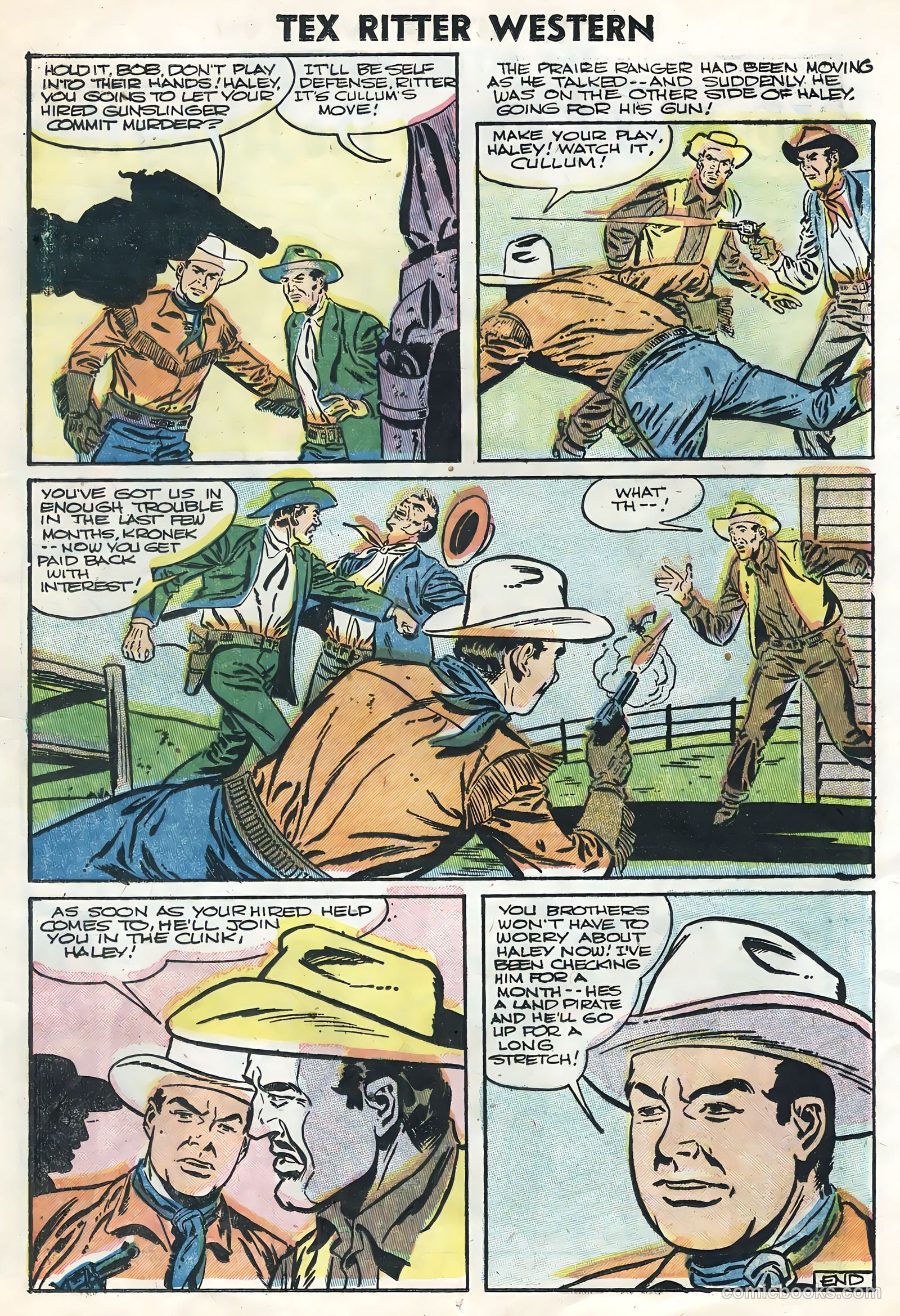 Tex Ritter Western #32 (1956) — page 13 of 36