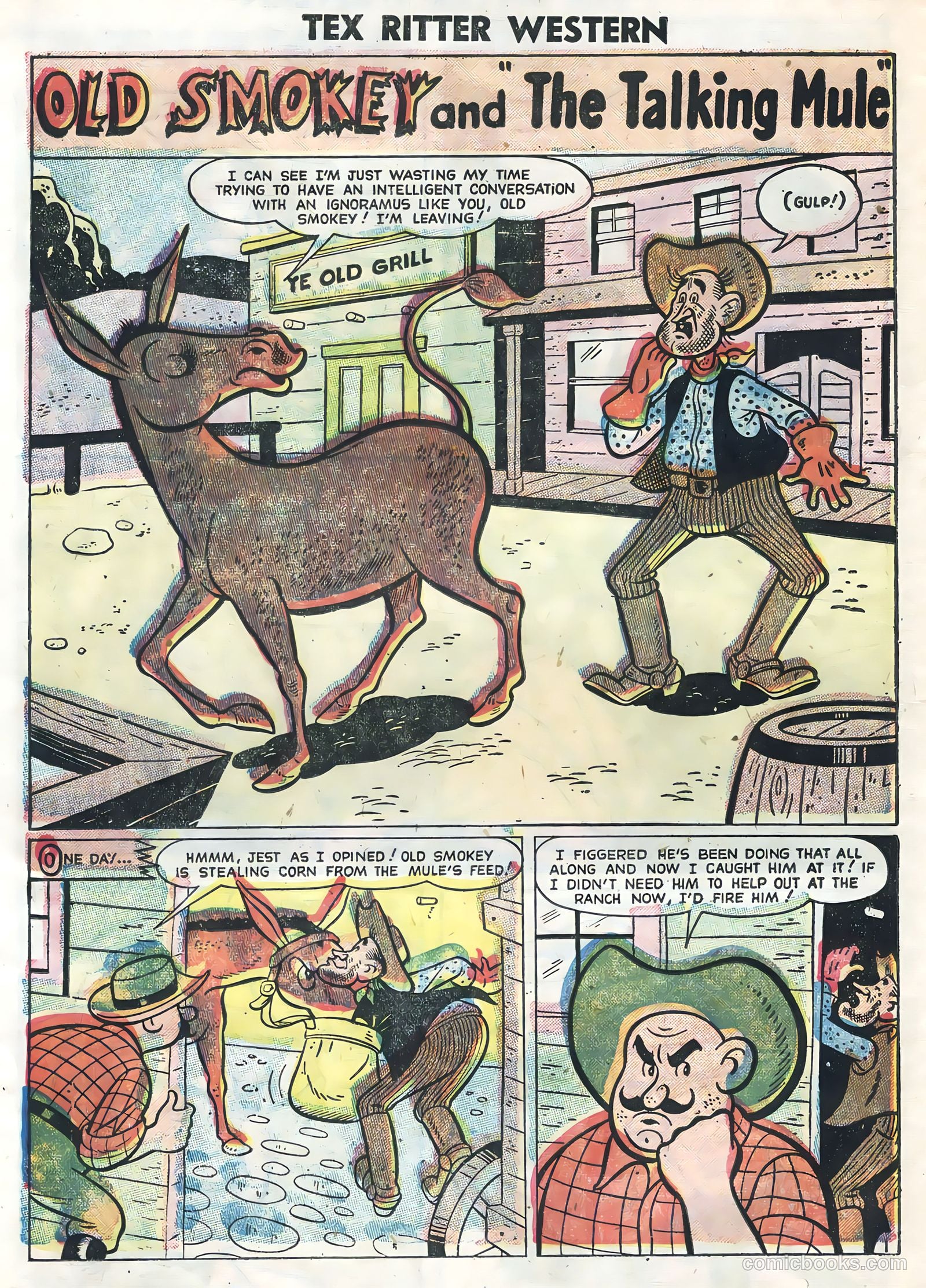 Tex Ritter Western #32 (1956) — page 14 of 36