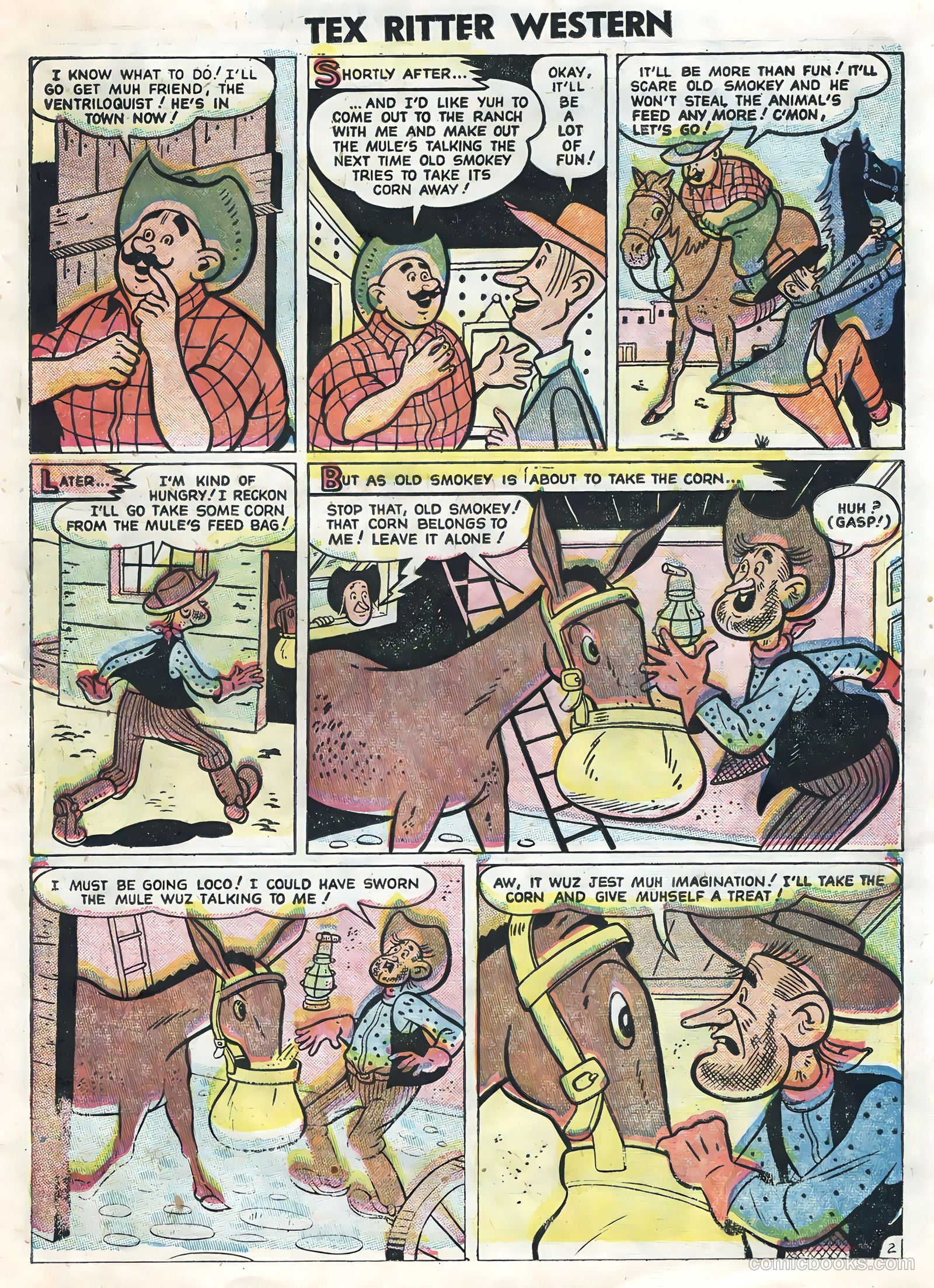Tex Ritter Western #32 (1956) — page 15 of 36