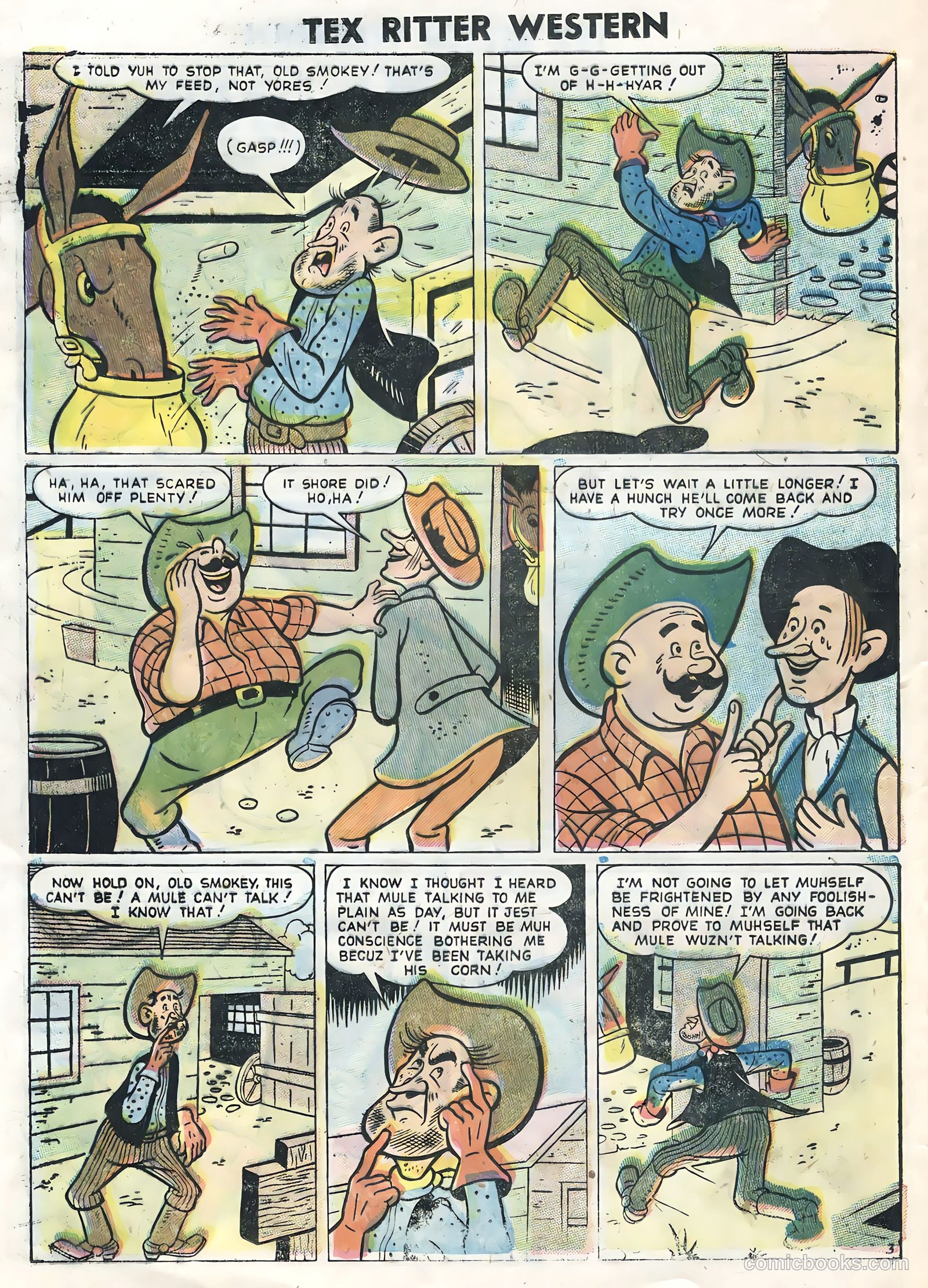 Tex Ritter Western #32 (1956) — page 16 of 36