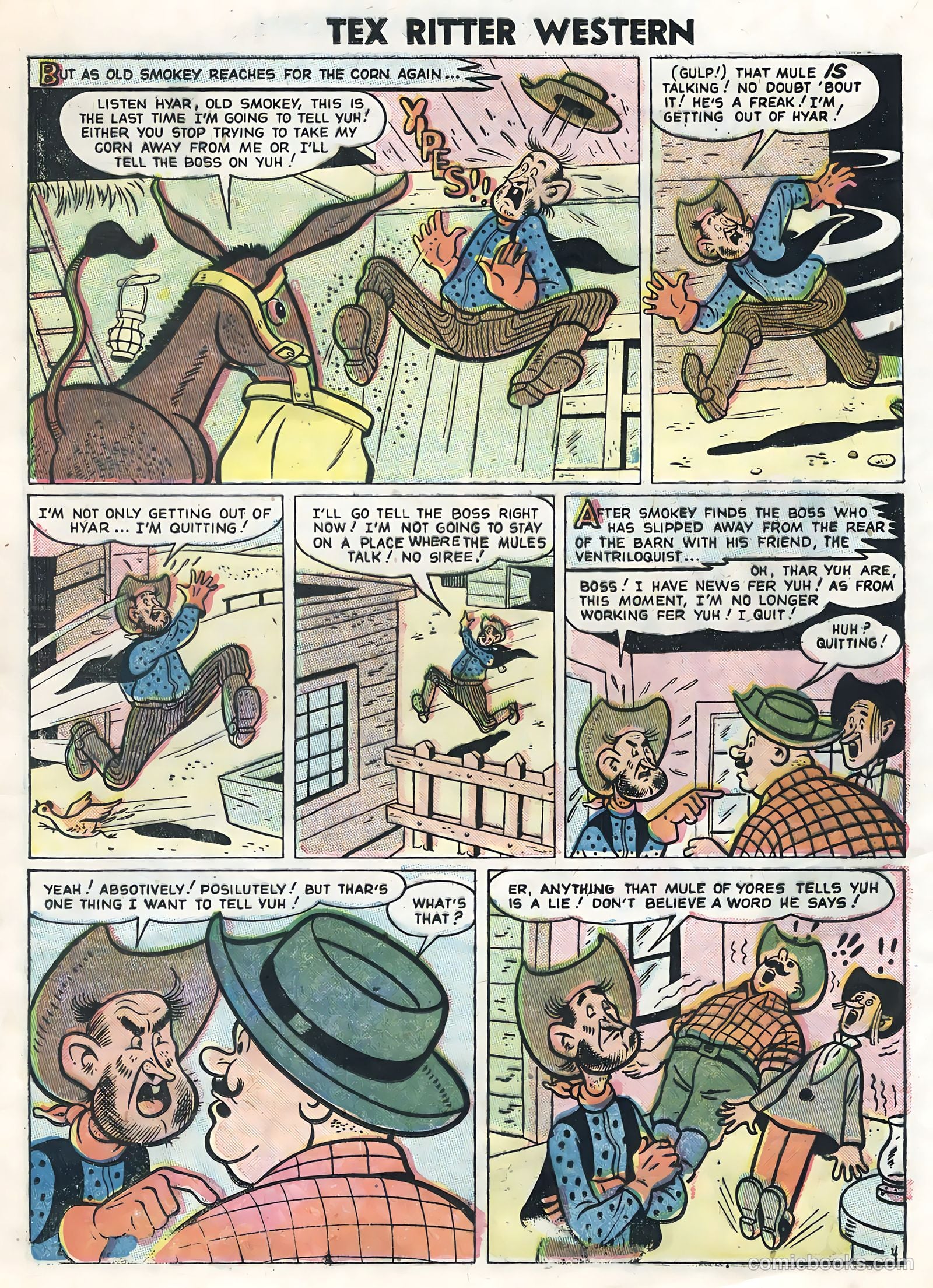 Tex Ritter Western #32 (1956) — page 17 of 36