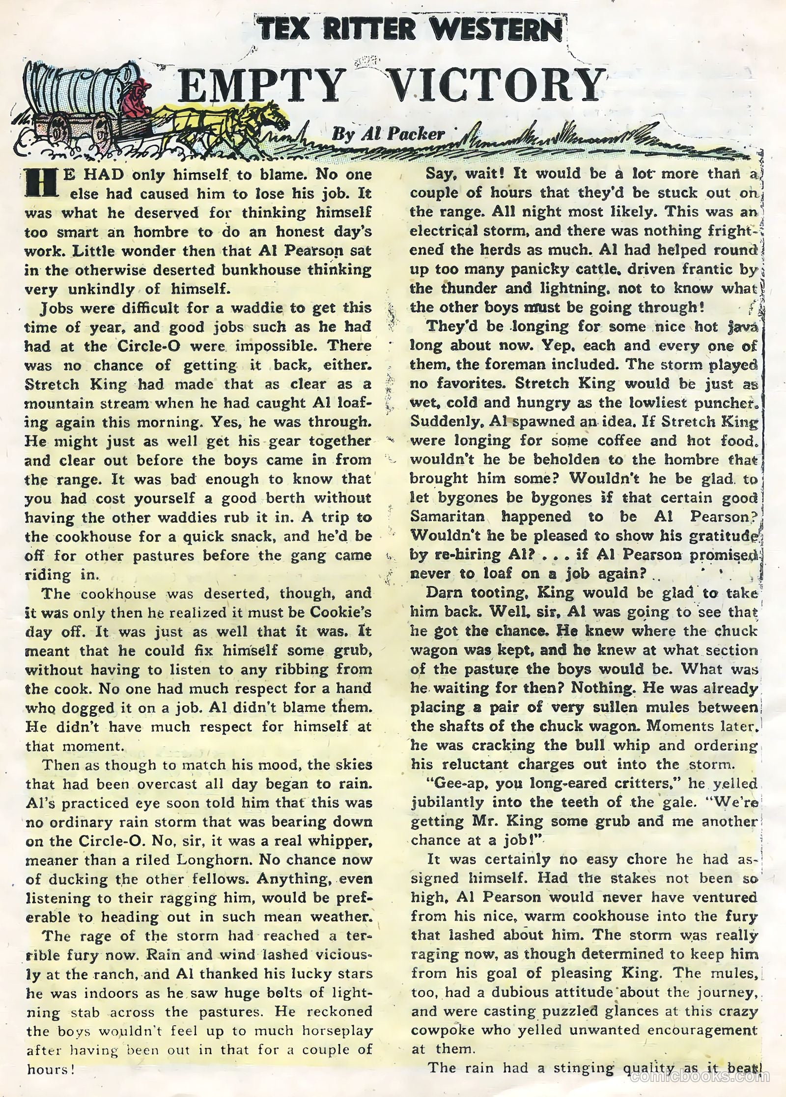 Tex Ritter Western #32 (1956) — page 19 of 36