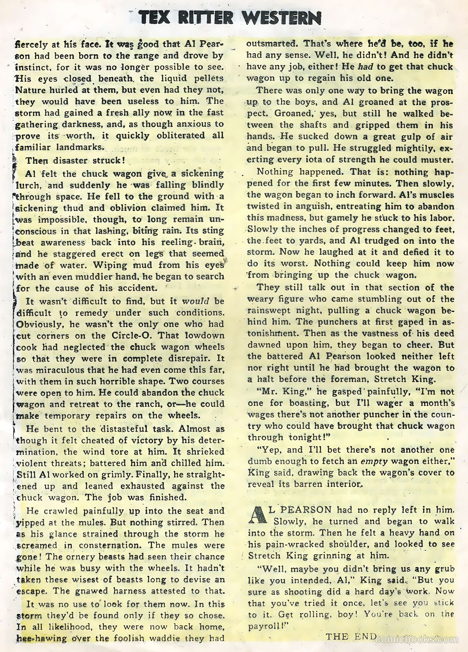 Tex Ritter Western #32 (1956) — page 20 of 36